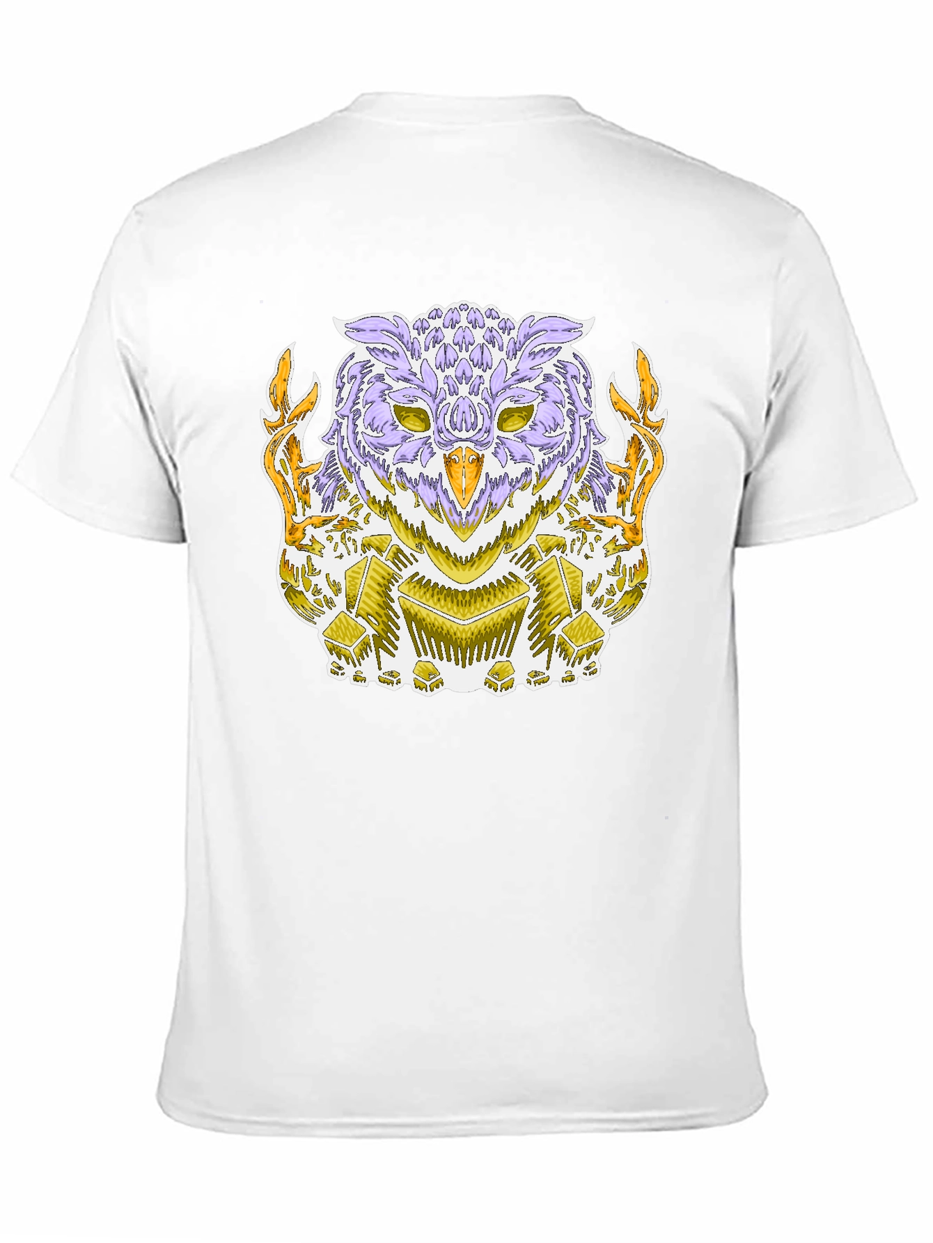 Mystic Owl Graphic Tee - Black Cotton Blend
