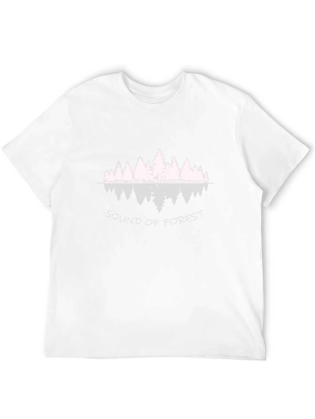 Sound of Forest Black Graphic T-Shirt