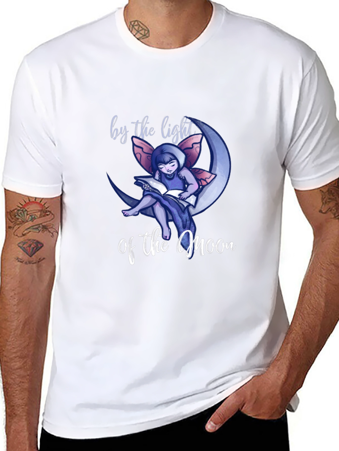 Moonlight Fairy Reading T-Shirt