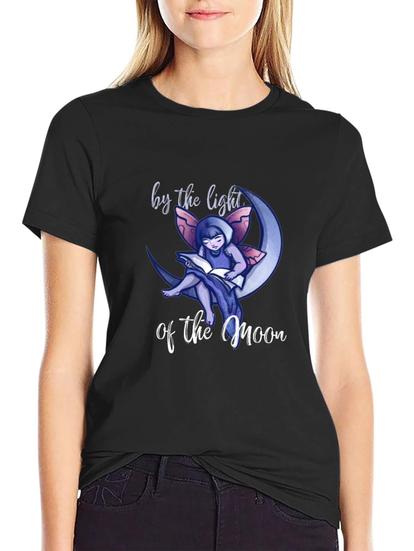 Moonlight Fairy Reading T-Shirt