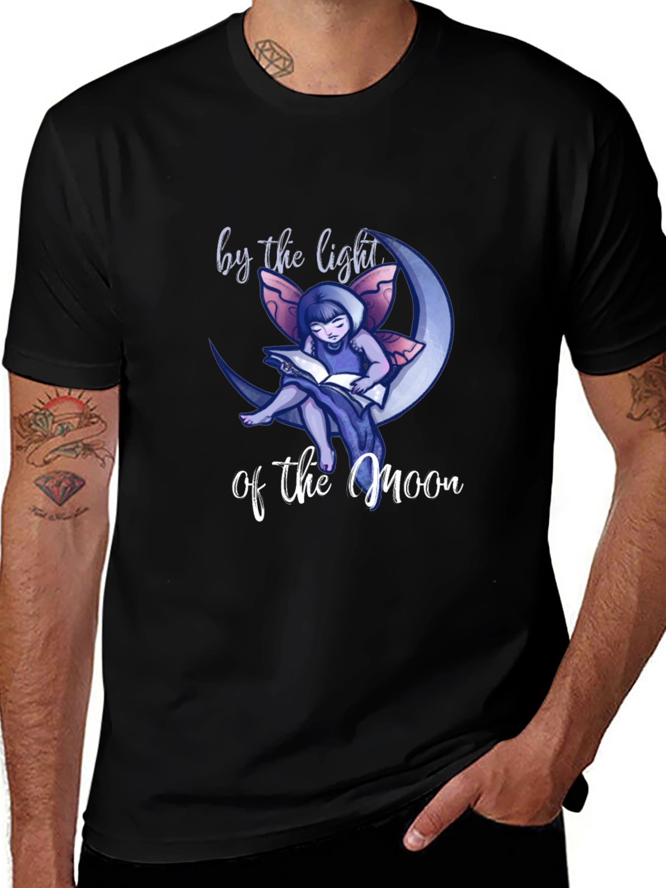 Moonlight Fairy Reading T-Shirt