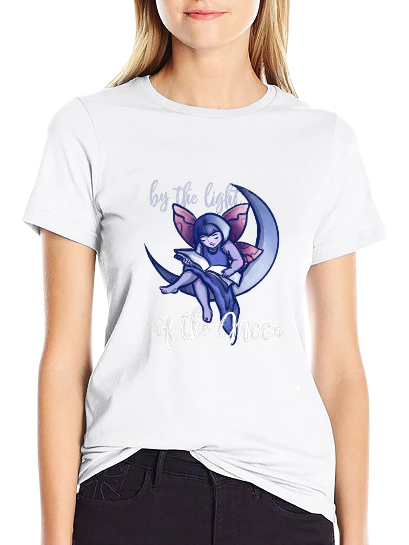 Moonlight Fairy Reading T-Shirt