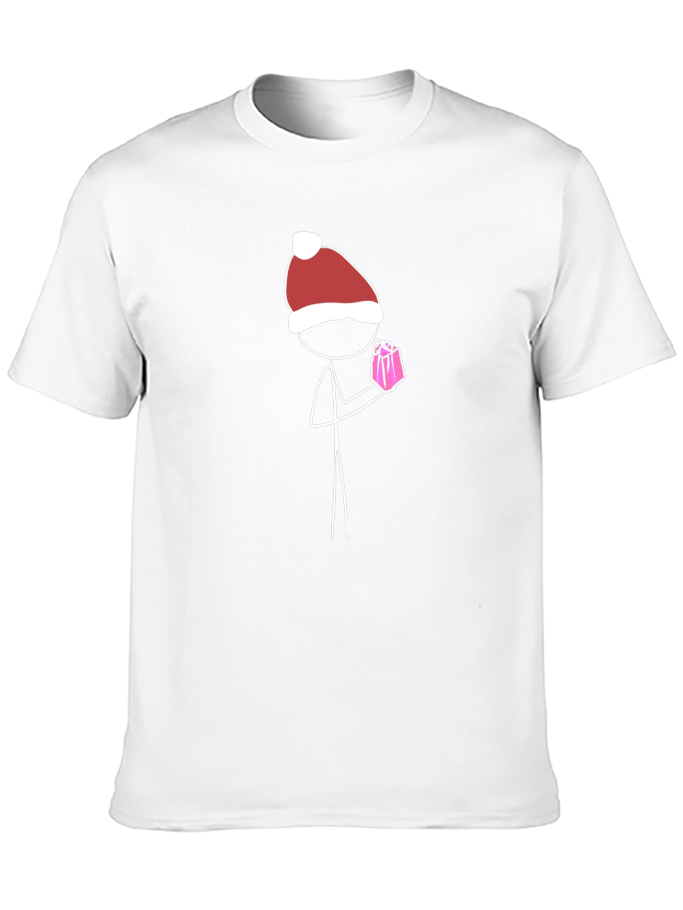 Festive Stick Figure Tee - Christmas Gift
