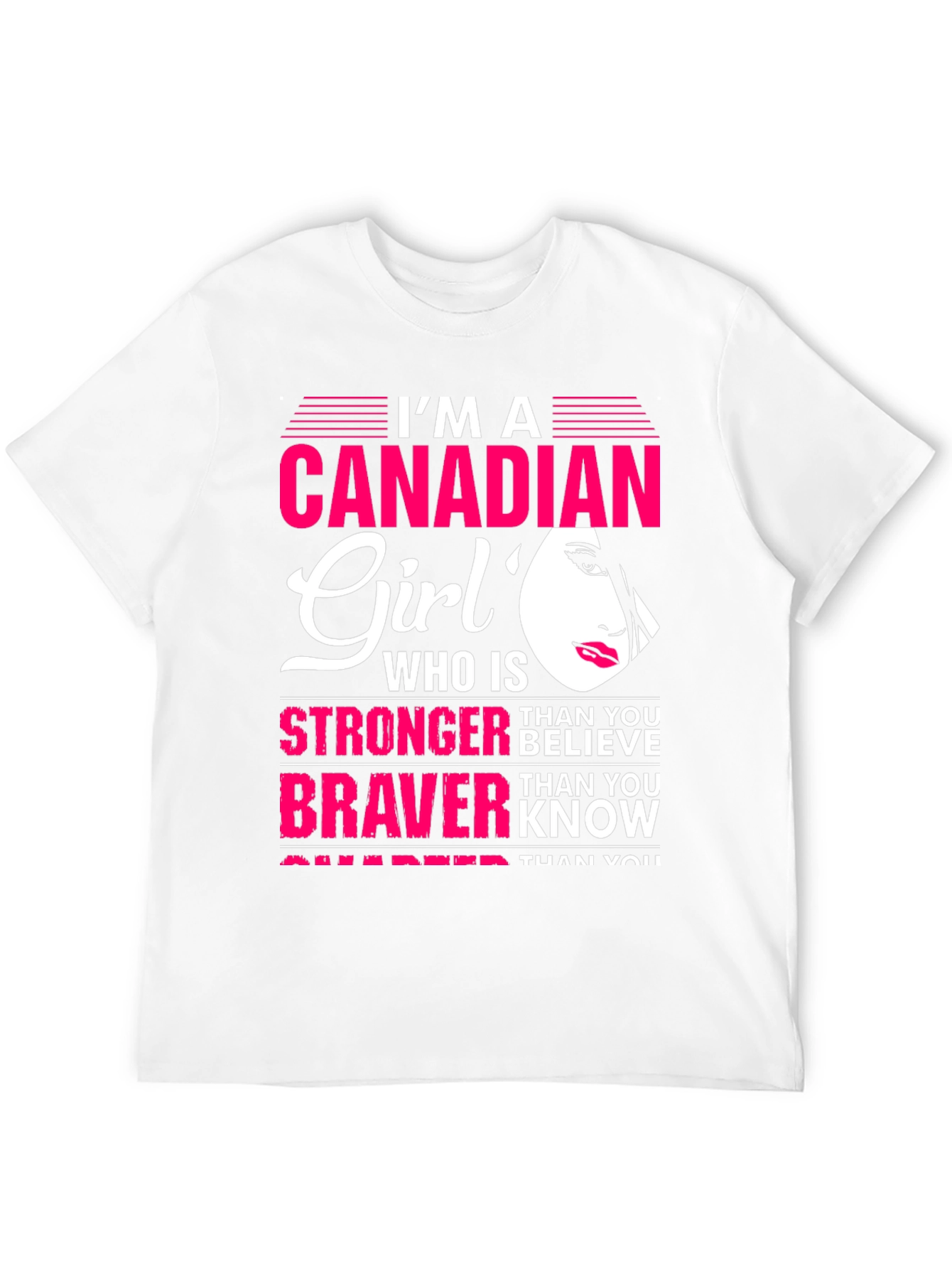 Canadian Girl Graphic Tee - Strong Brave & Smart