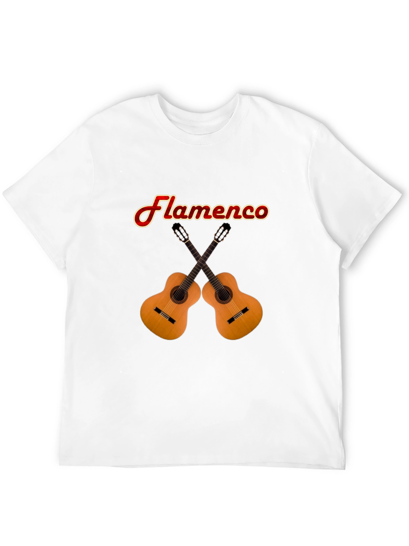 Flamenco Guitars Graphic T-Shirt - Black