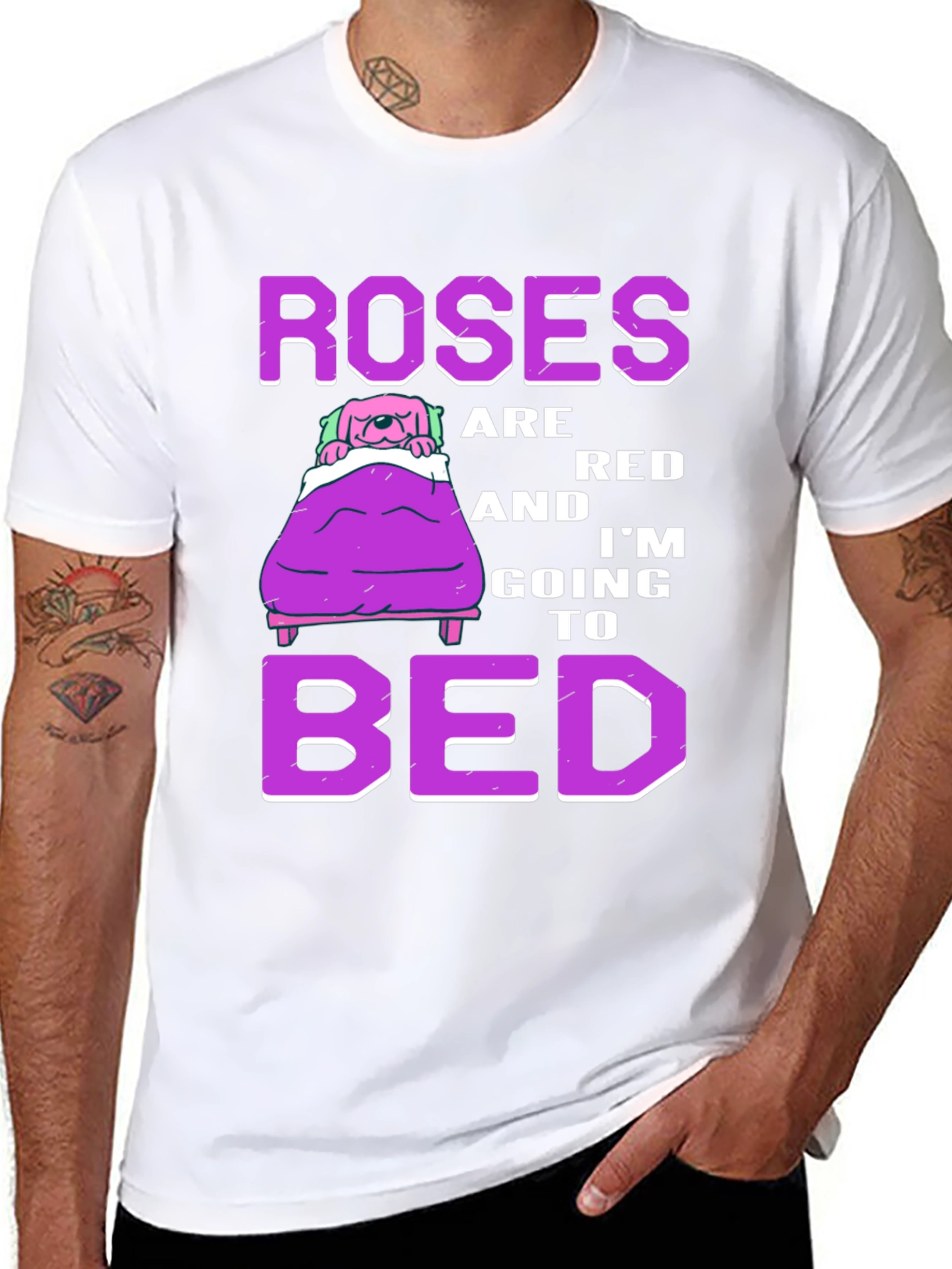 Roses are Red Im Going to Bed T-Shirt