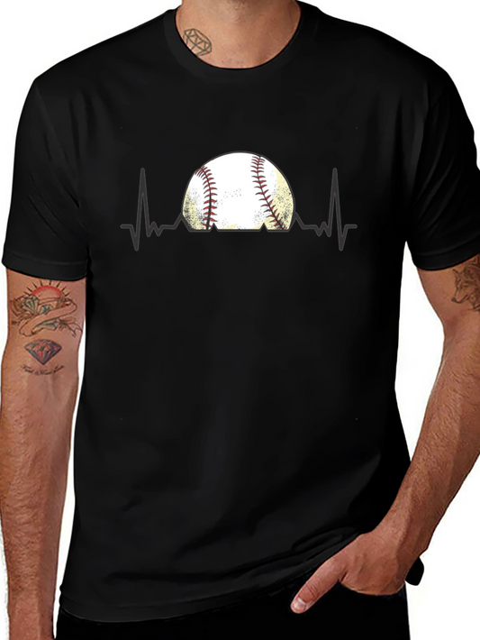 Baseball Heartbeat T-Shirt - Fan Apparel