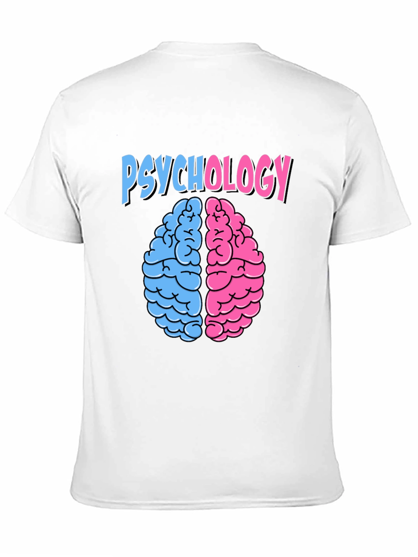 Psychology Brain Graphic Tee - Black