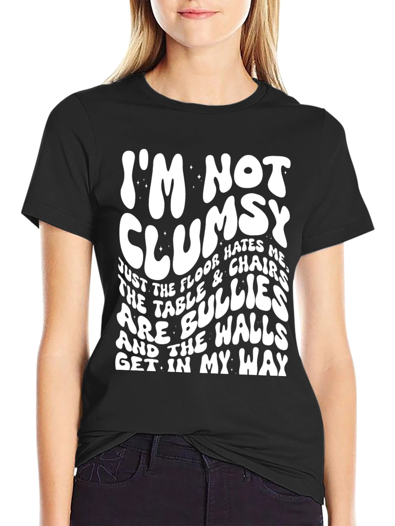 Funny Im Not Clumsy Graphic T-Shirt
