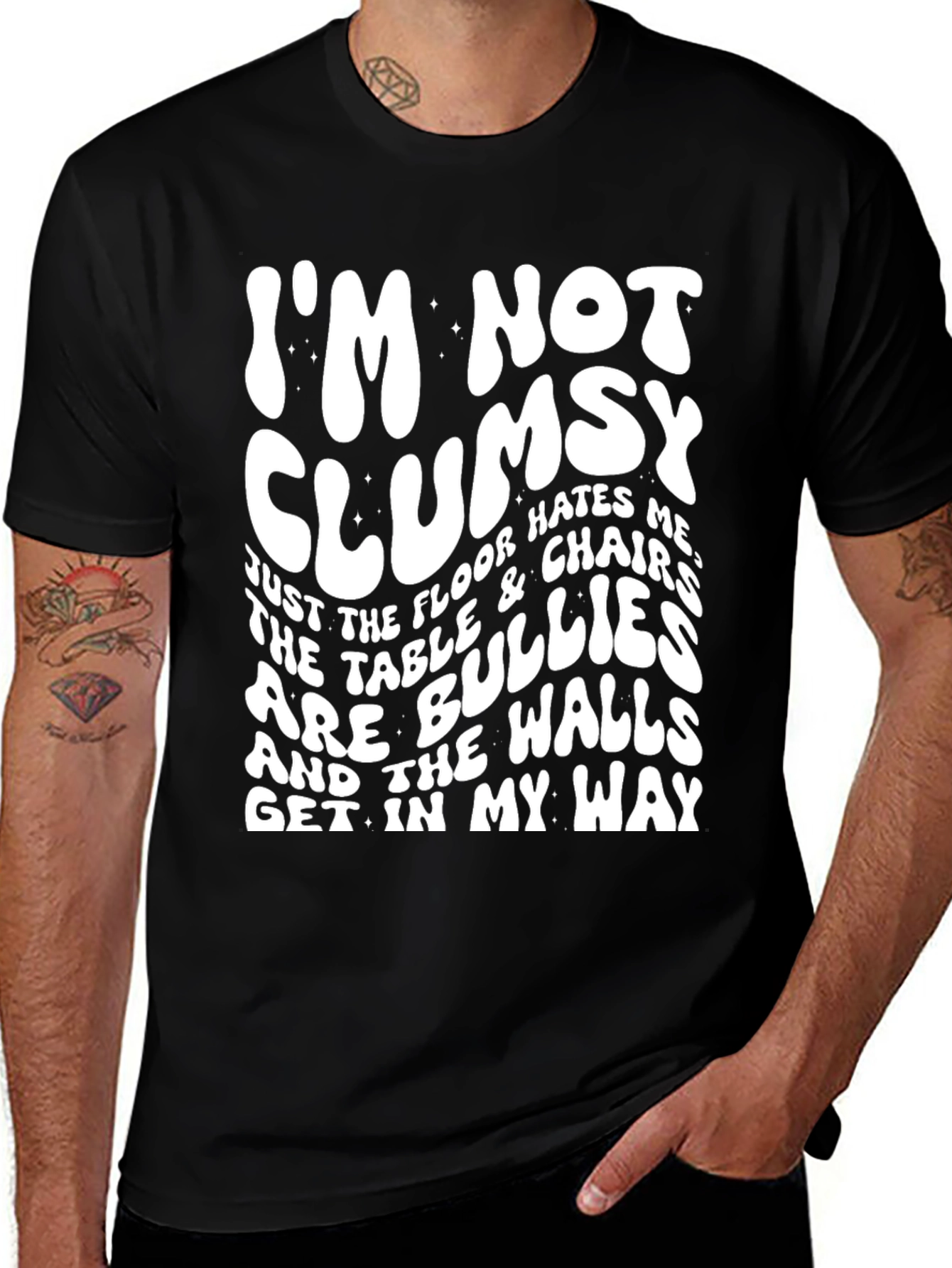 Funny Im Not Clumsy Graphic T-Shirt