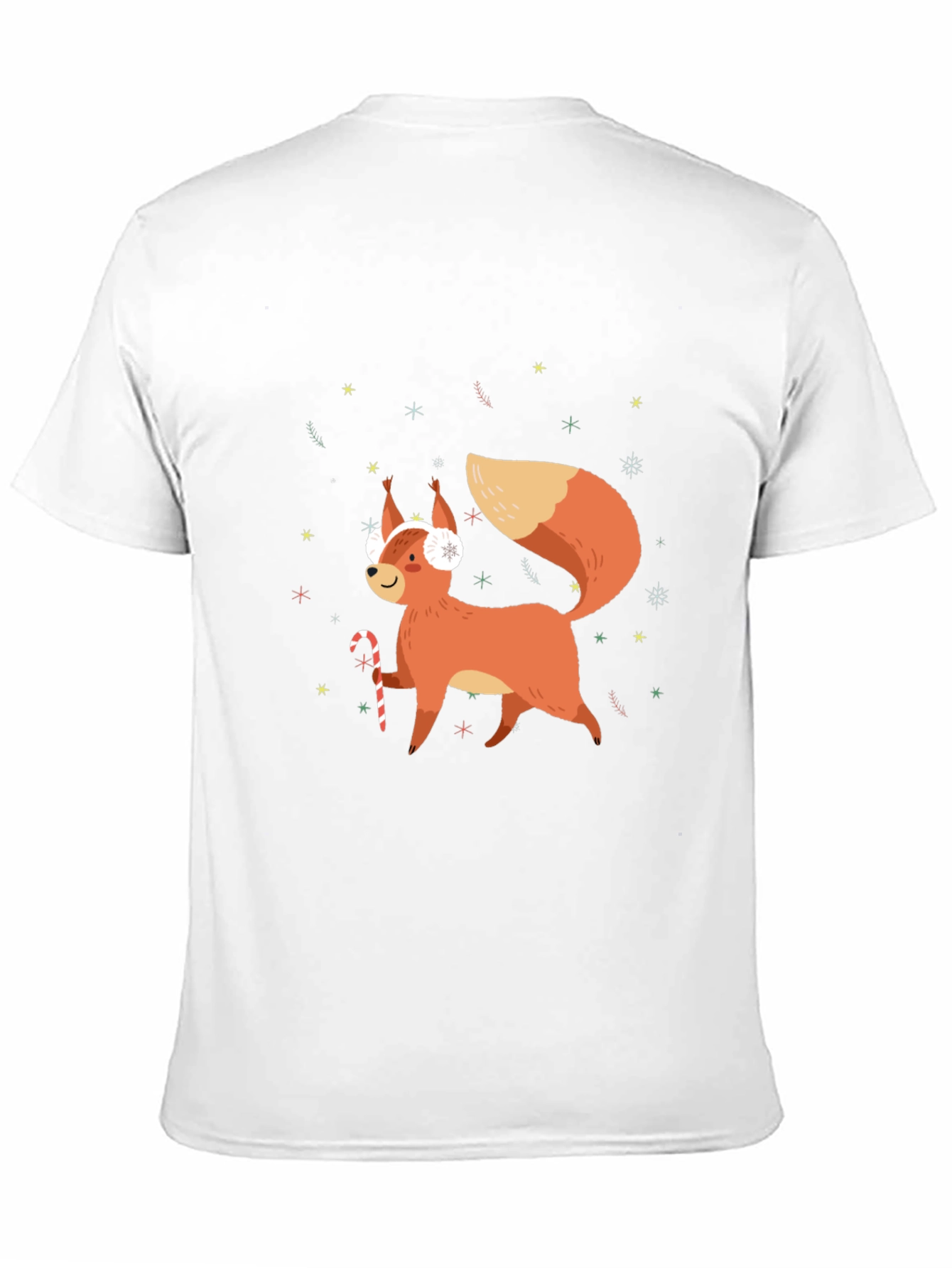 Festive Squirrel Graphic Tee - Holiday Cheer!