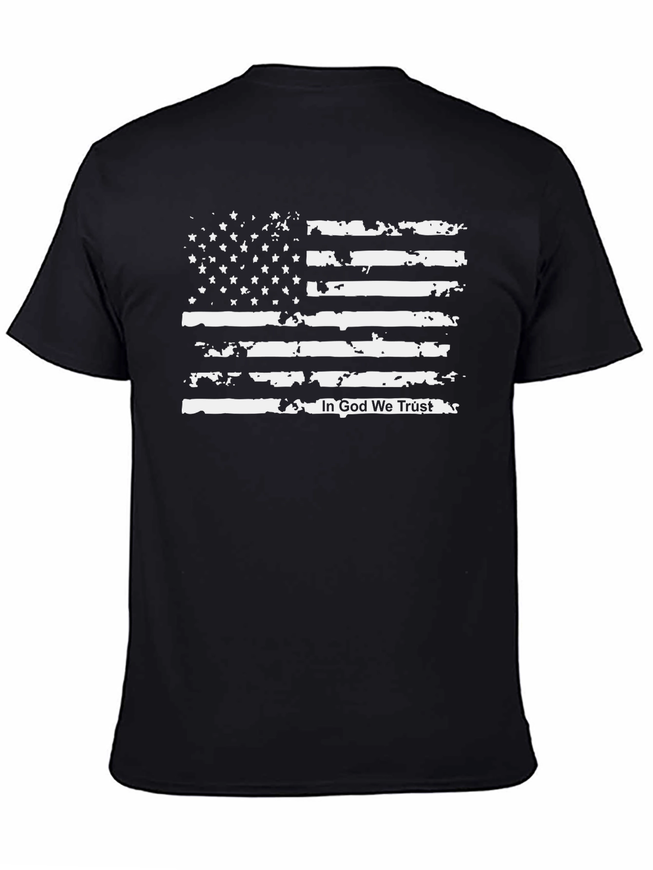 Distressed American Flag Graphic T-Shirt