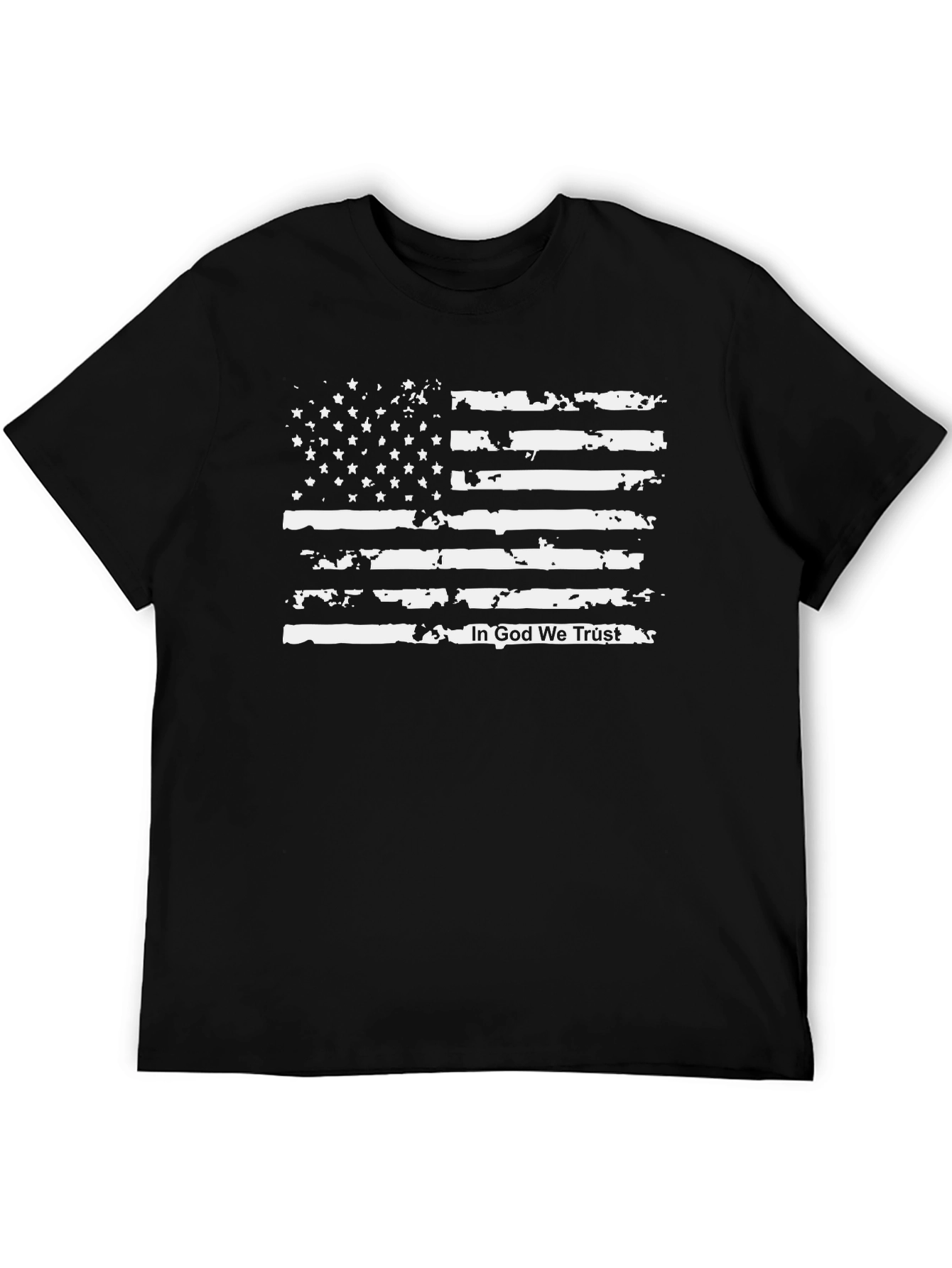 Distressed American Flag Graphic T-Shirt