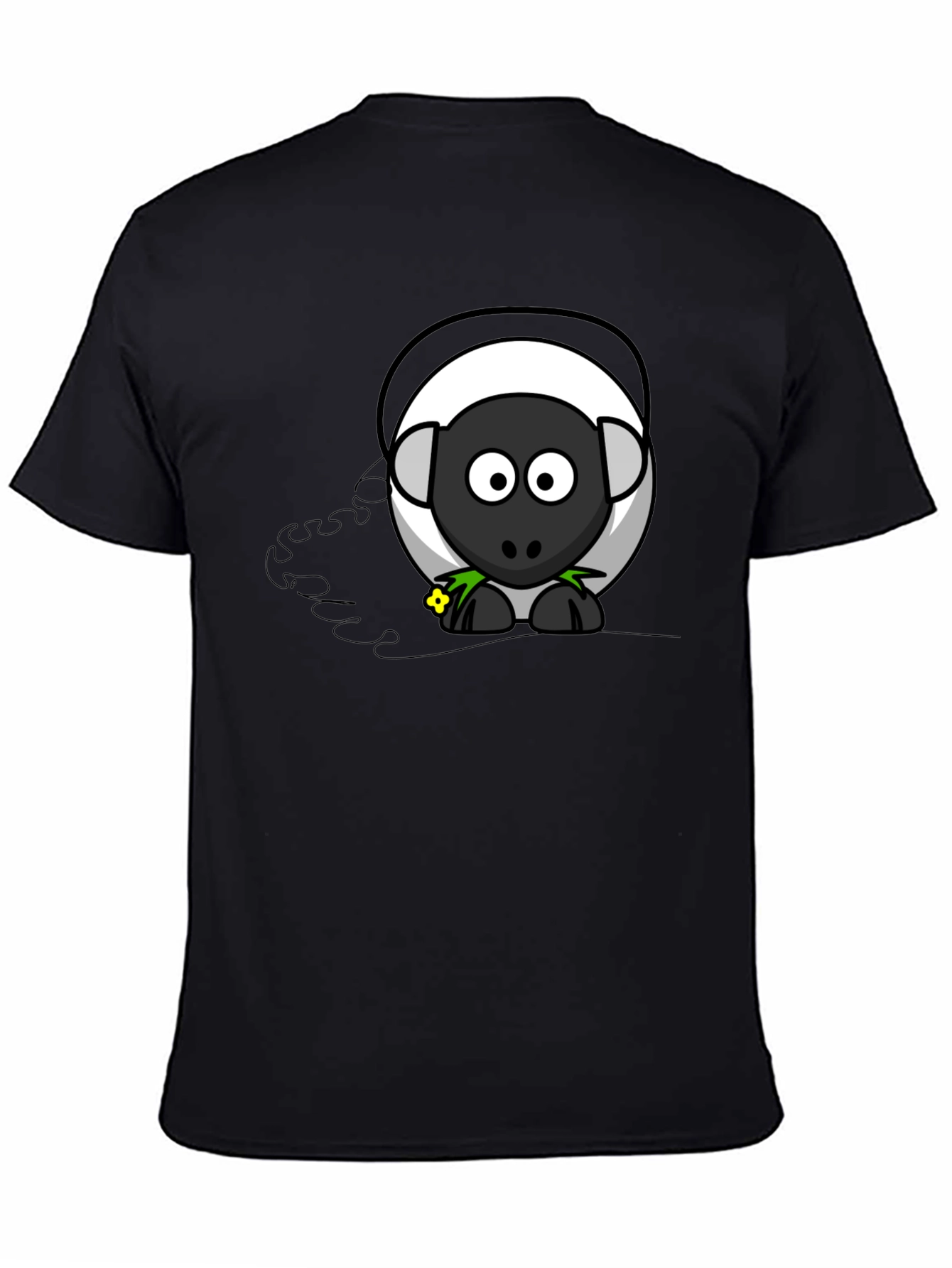 Cartoon Sheep Graphic T-Shirt