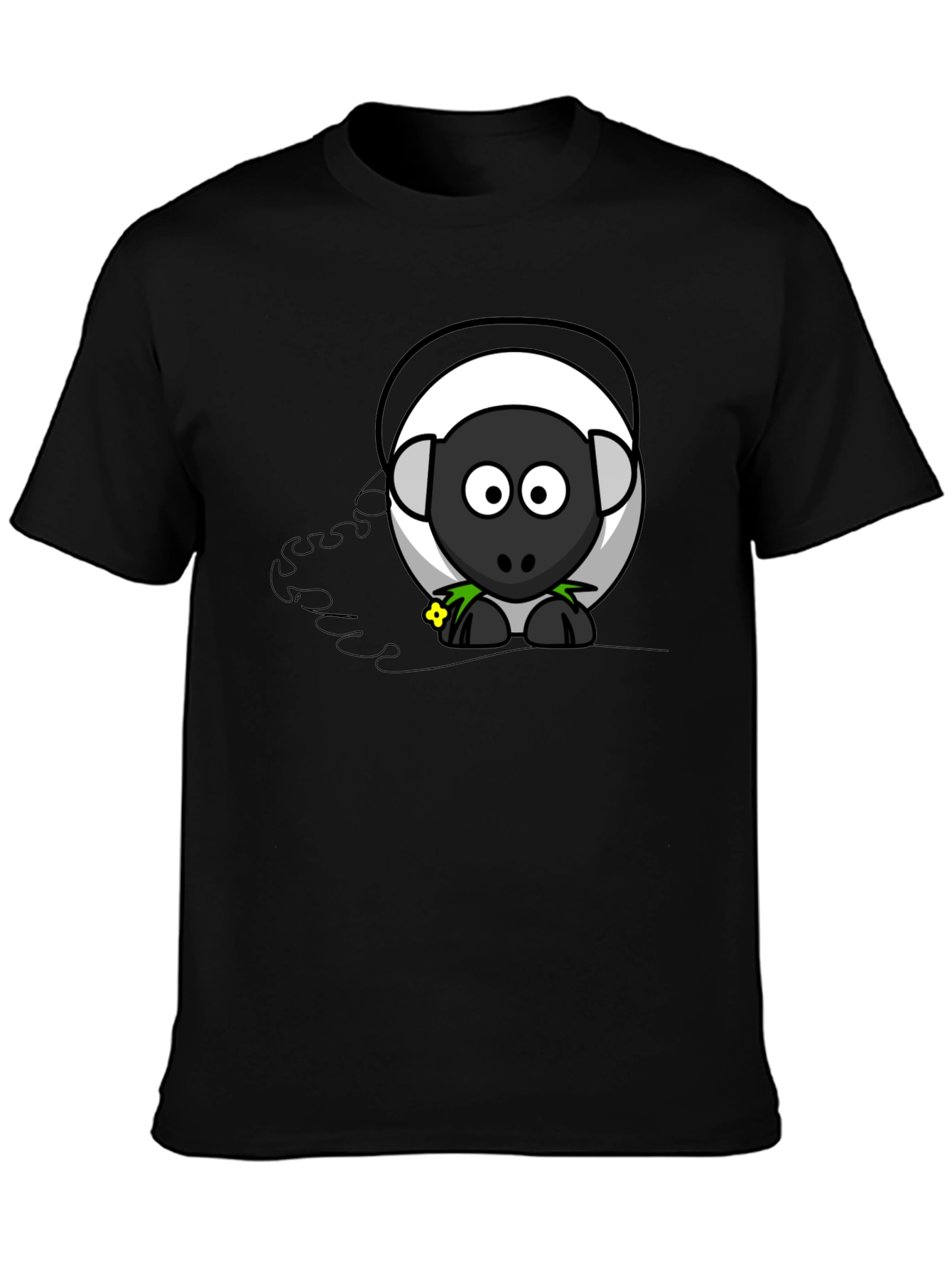 Cartoon Sheep Graphic T-Shirt