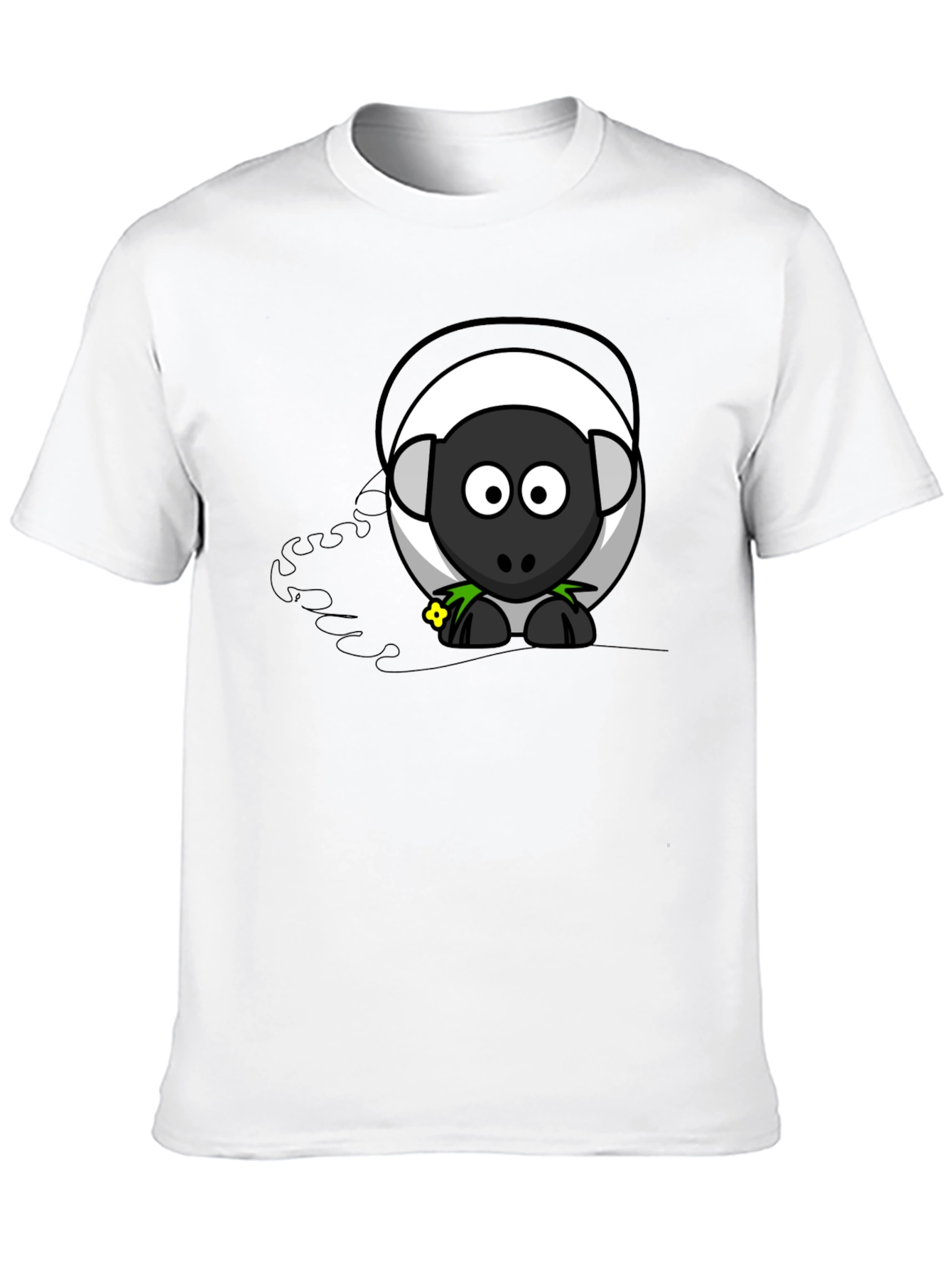 Cartoon Sheep Graphic T-Shirt