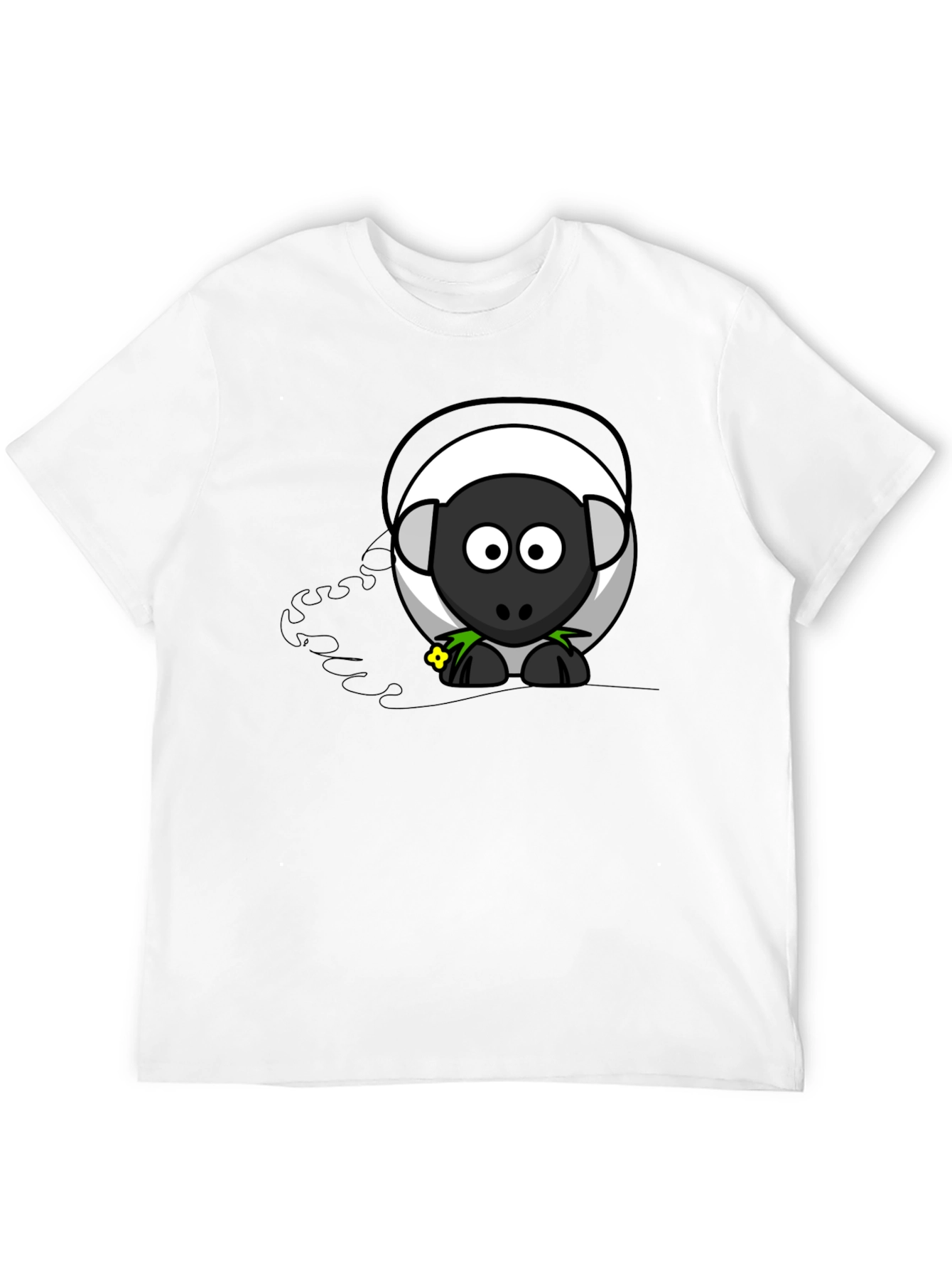 Cartoon Sheep Graphic T-Shirt