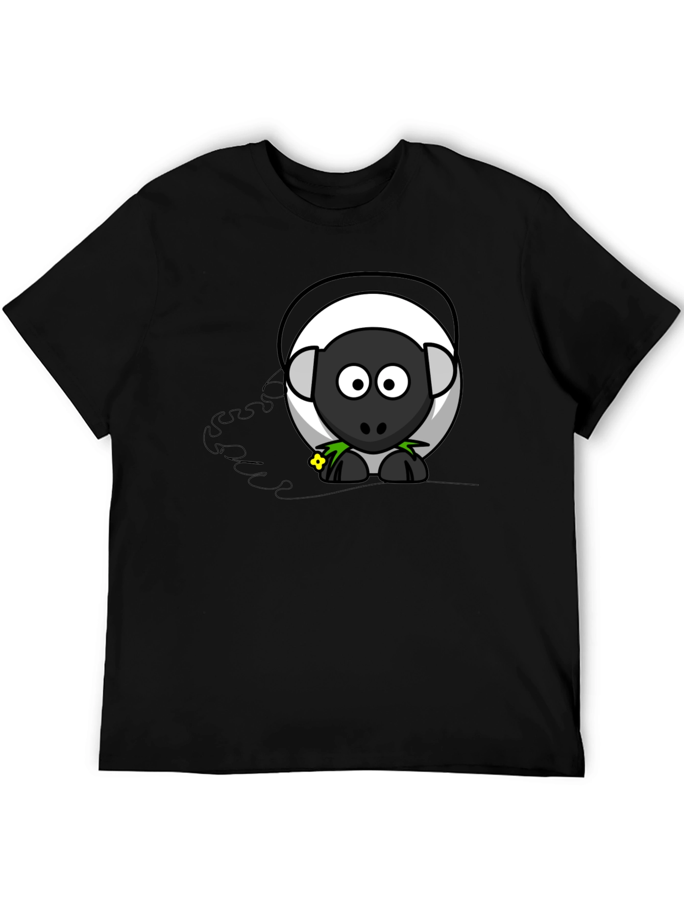 Cartoon Sheep Graphic T-Shirt