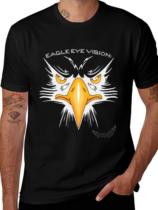 Eagle Eye Vision Graphic T-Shirt - Cool Bird of Prey Design