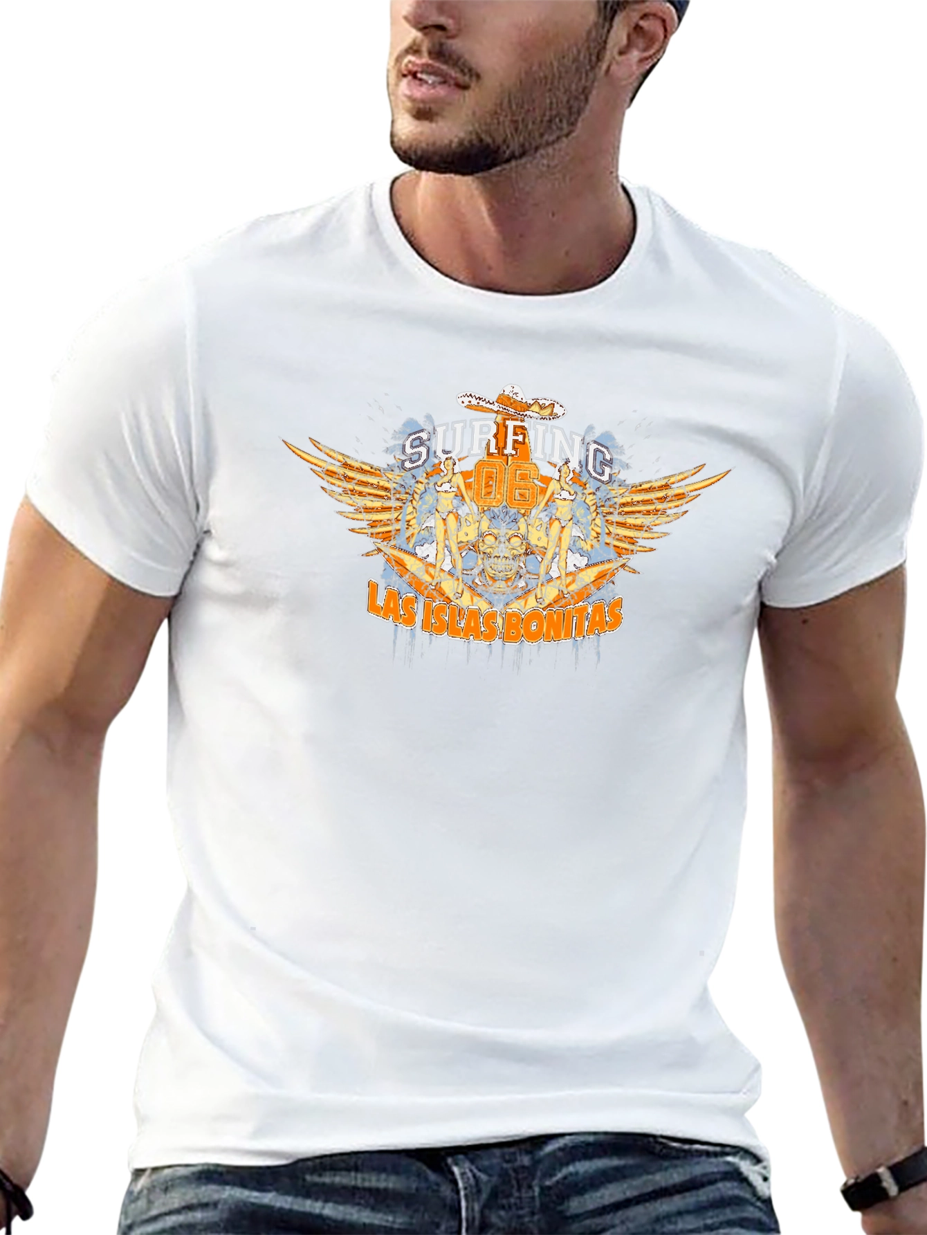 Surfing Las Islas Bonitas Mens T-Shirt