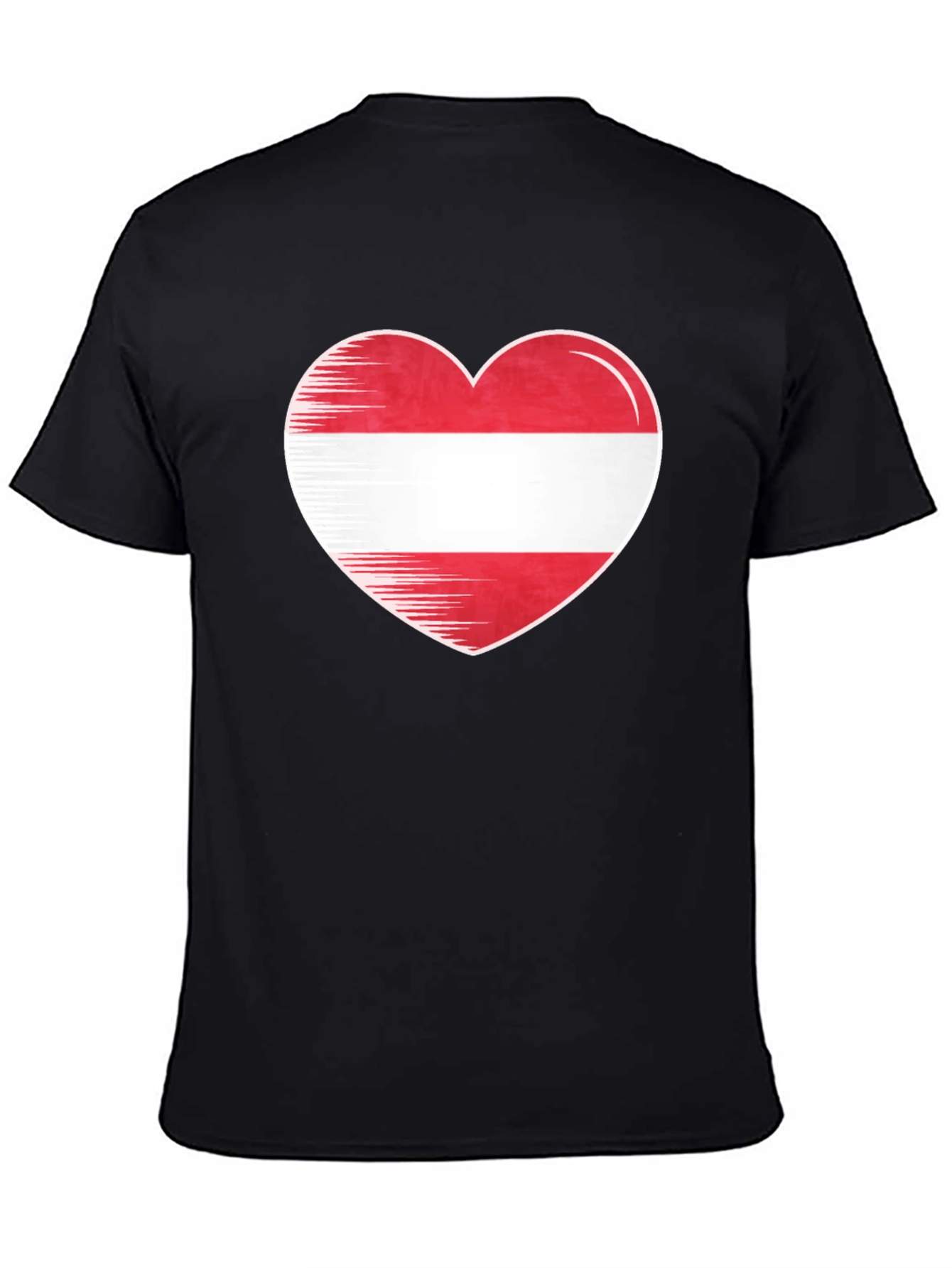 Austrian Flag Heart T-Shirt - Show Your Love!