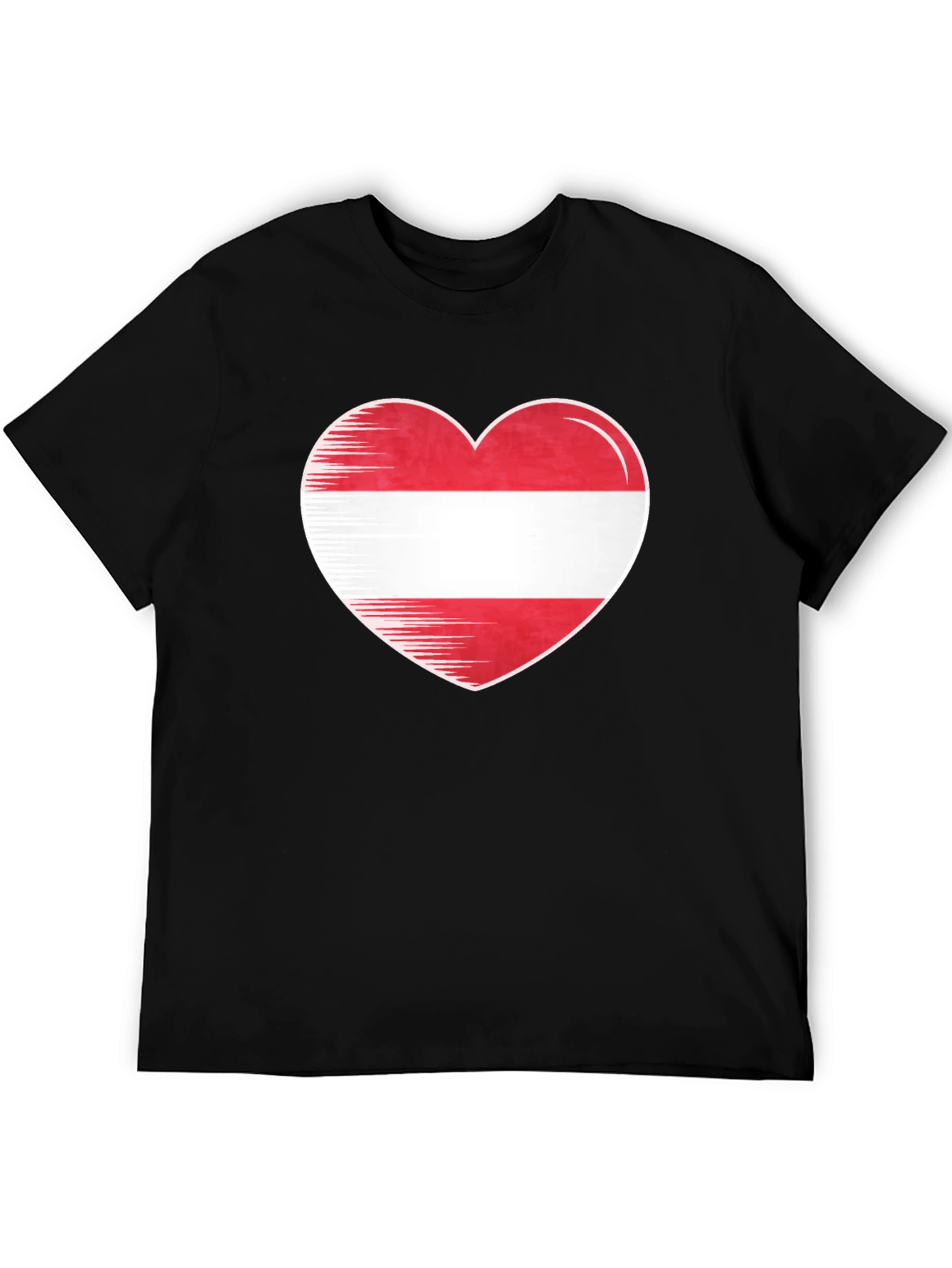 Austrian Flag Heart T-Shirt - Show Your Love!