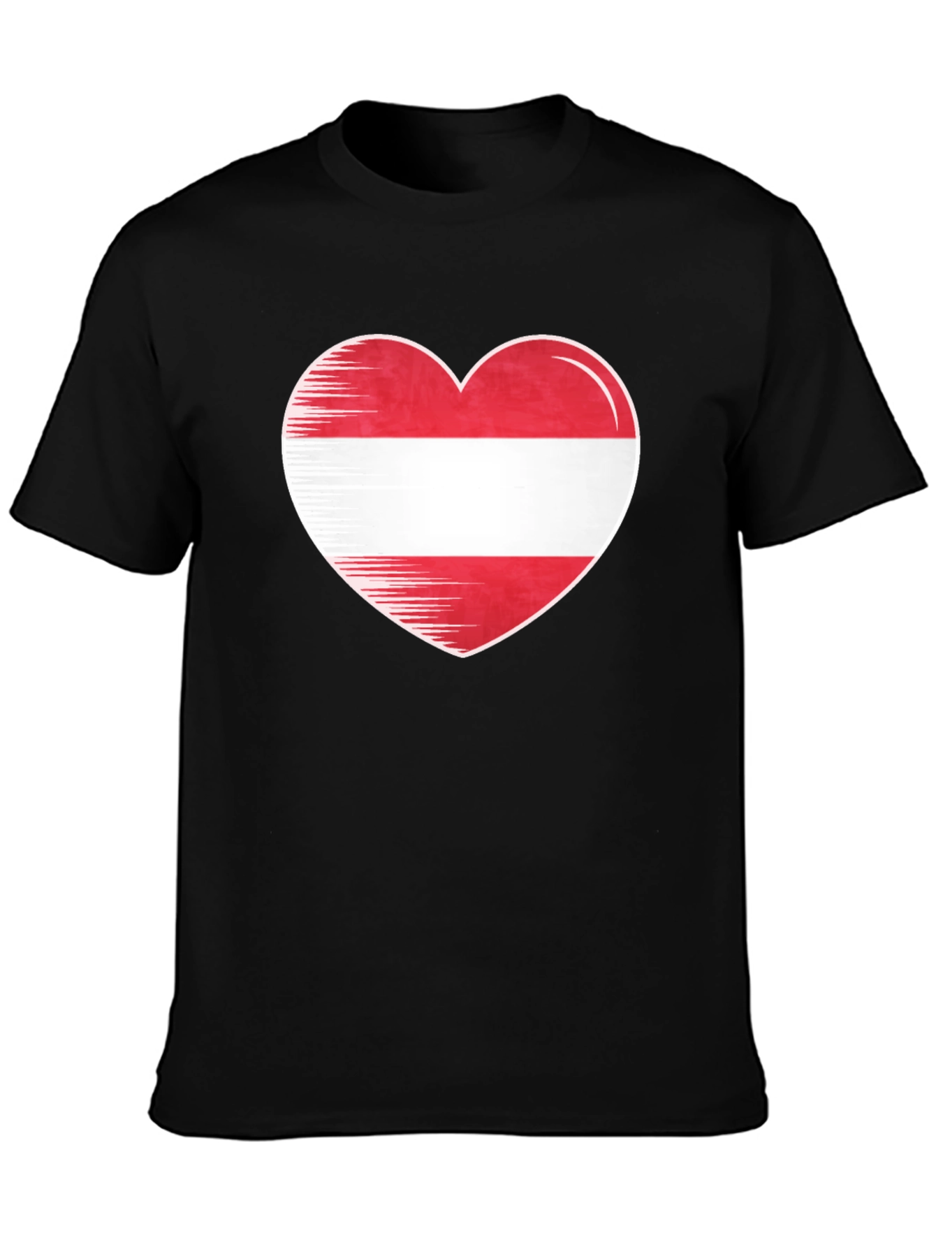 Austrian Flag Heart T-Shirt - Show Your Love!