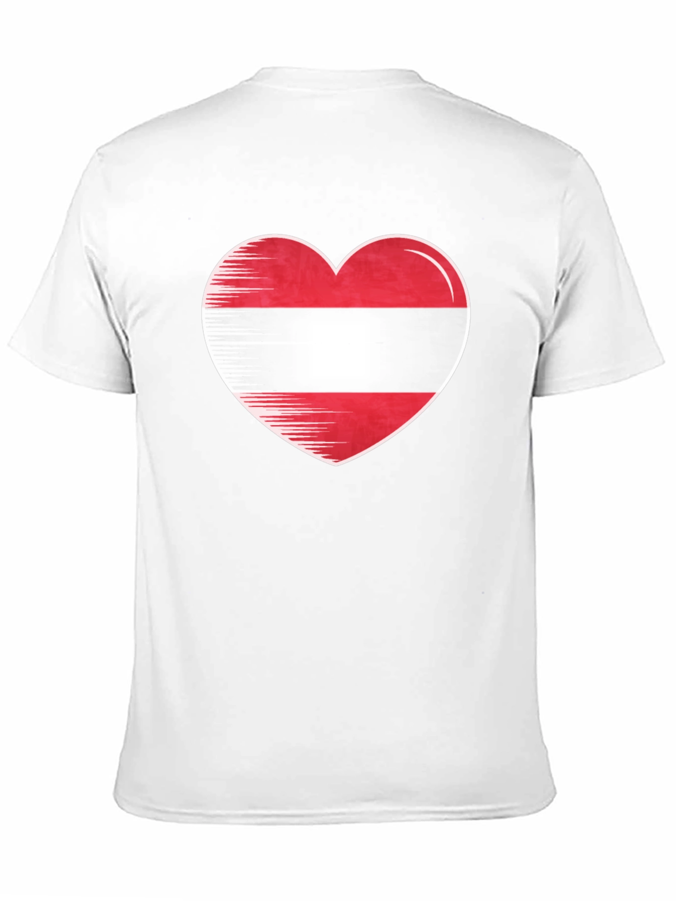 Austrian Flag Heart T-Shirt - Show Your Love!
