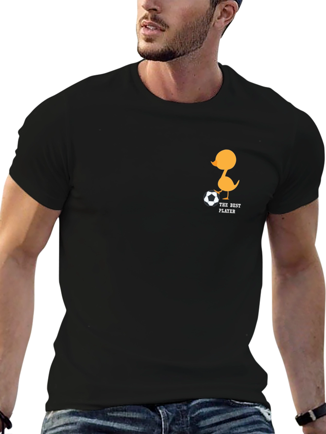 Duck Soccer Player Graphic T-Shirt