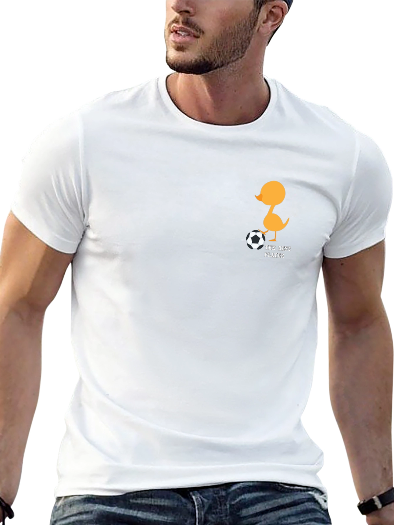 Duck Soccer Player Graphic T-Shirt