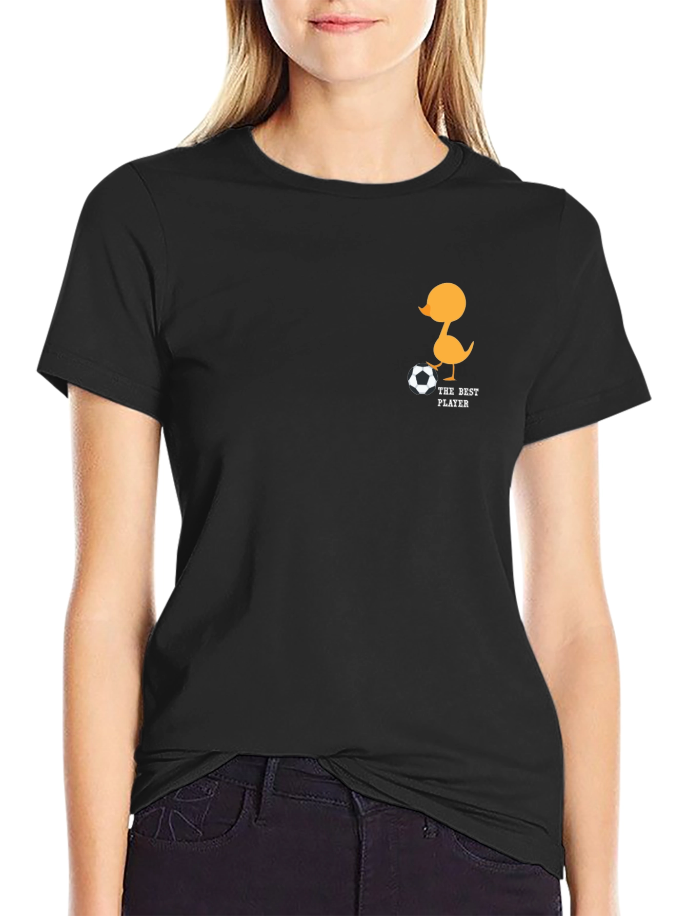 Duck Soccer Player Graphic T-Shirt