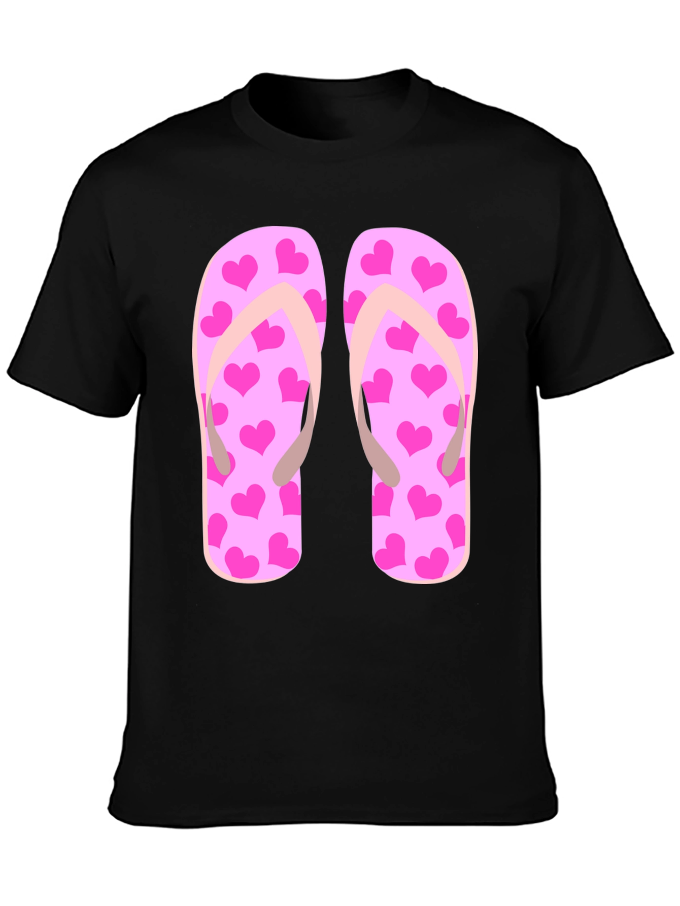Flip Flop Heart Print Tee