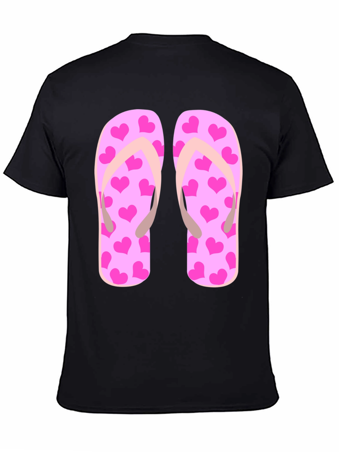 Flip Flop Heart Print Tee