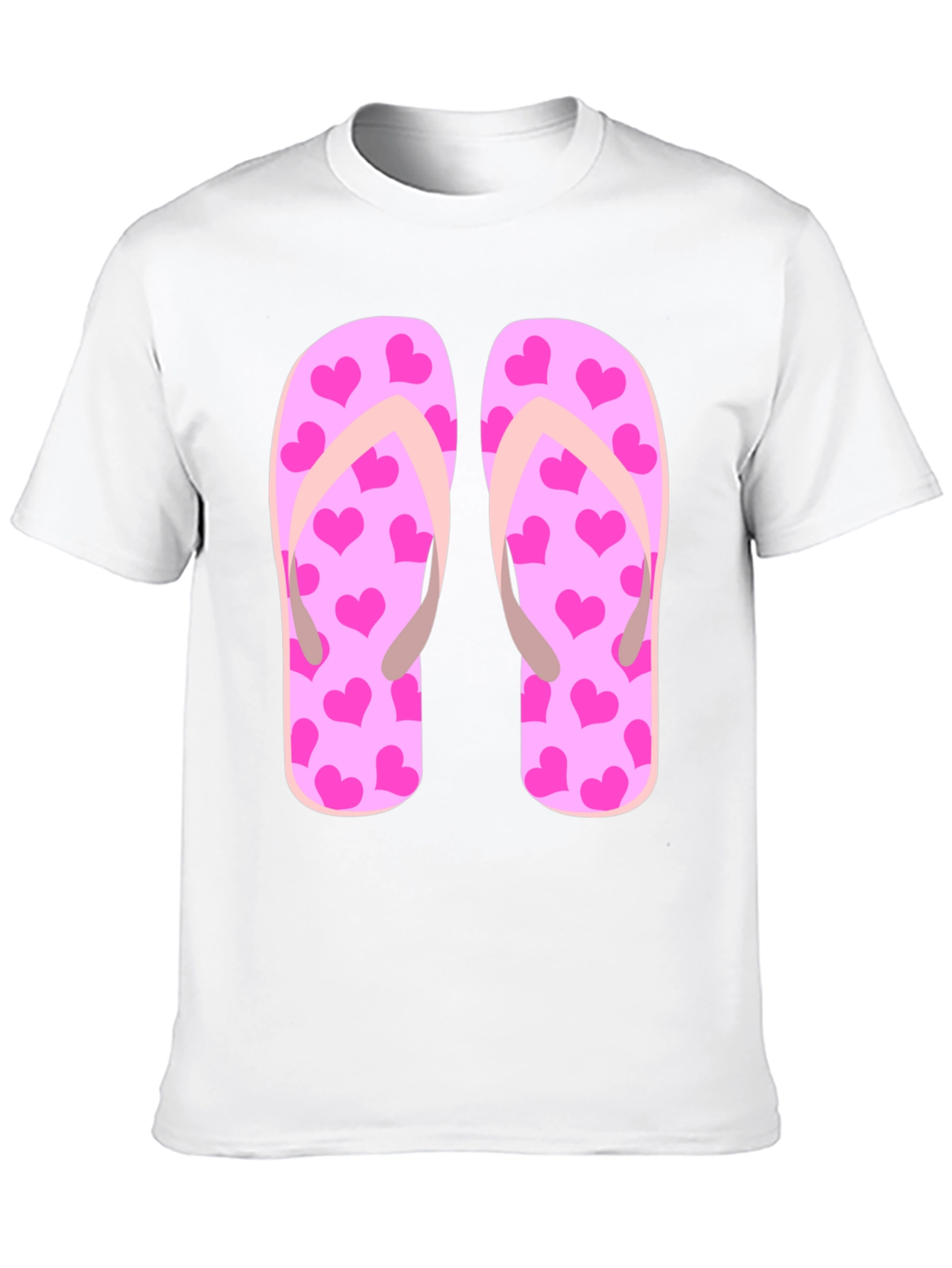 Flip Flop Heart Print Tee