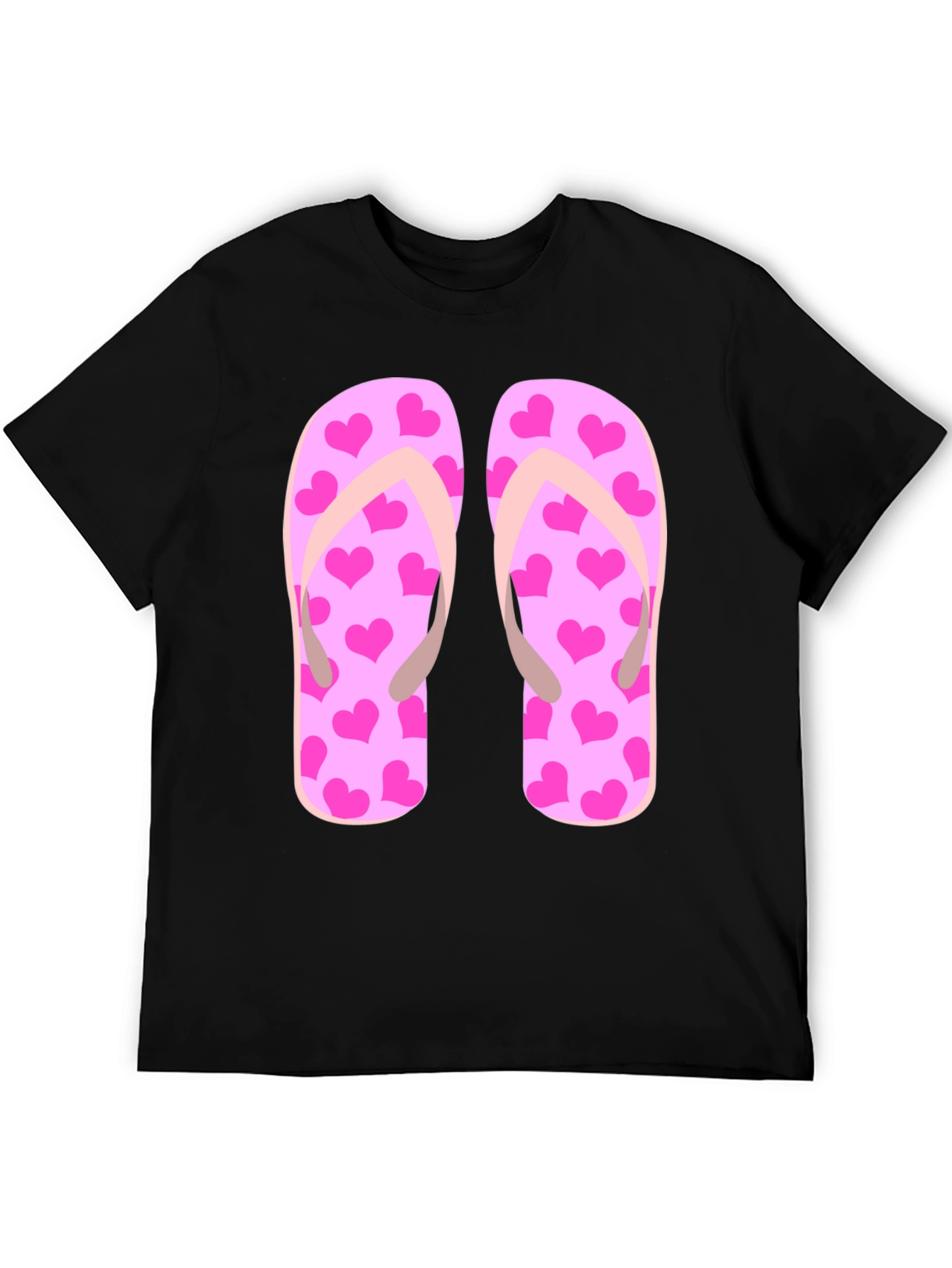 Flip Flop Heart Print Tee