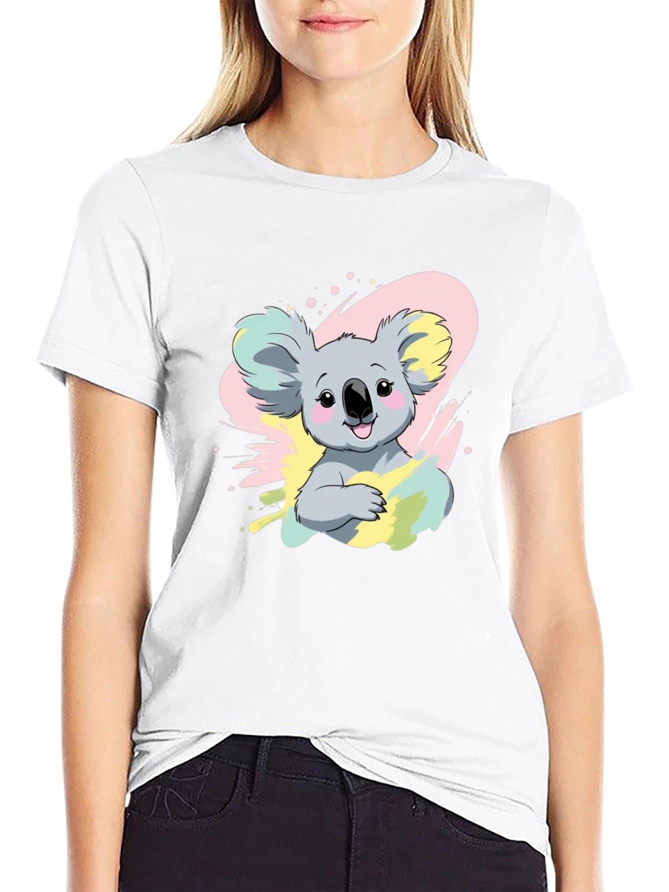 Koala Bear Graphic Tee - Mens Black T-Shirt