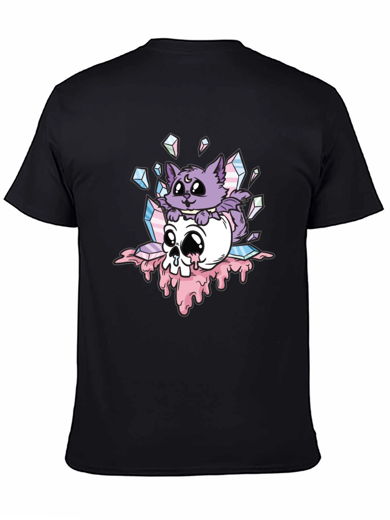Gothic Cat Skull T-Shirt