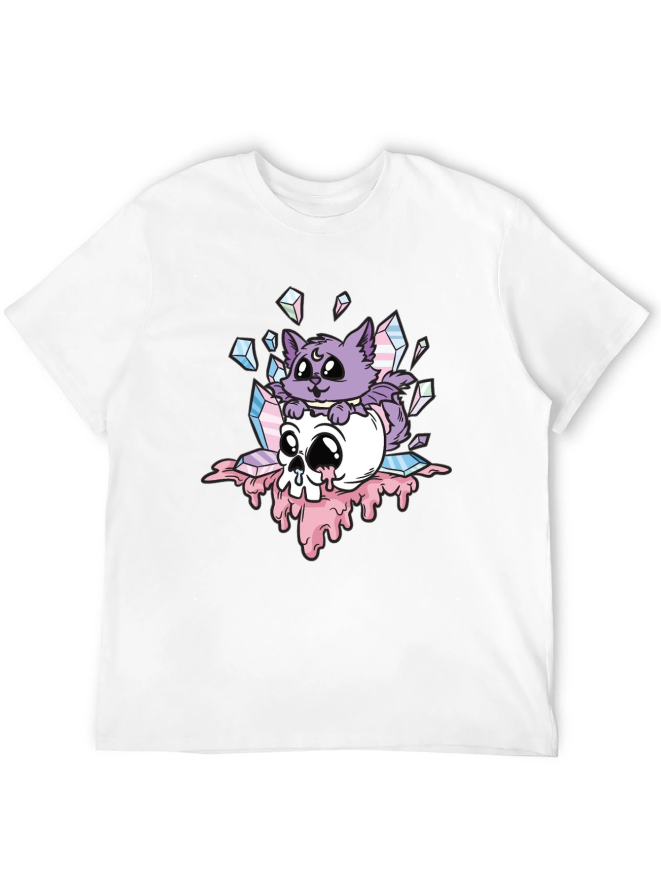 Gothic Cat Skull T-Shirt