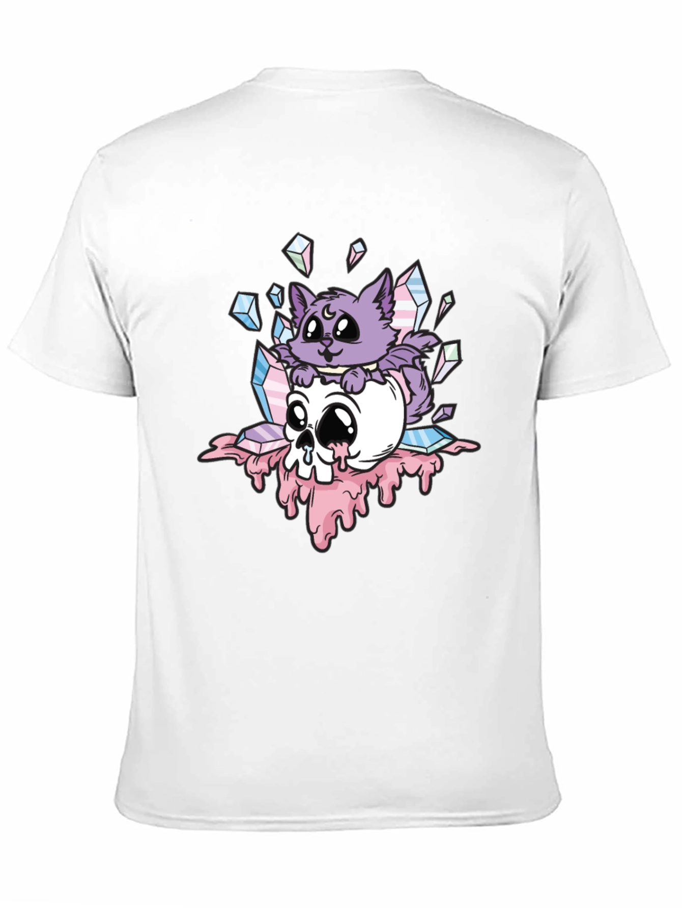 Gothic Cat Skull T-Shirt