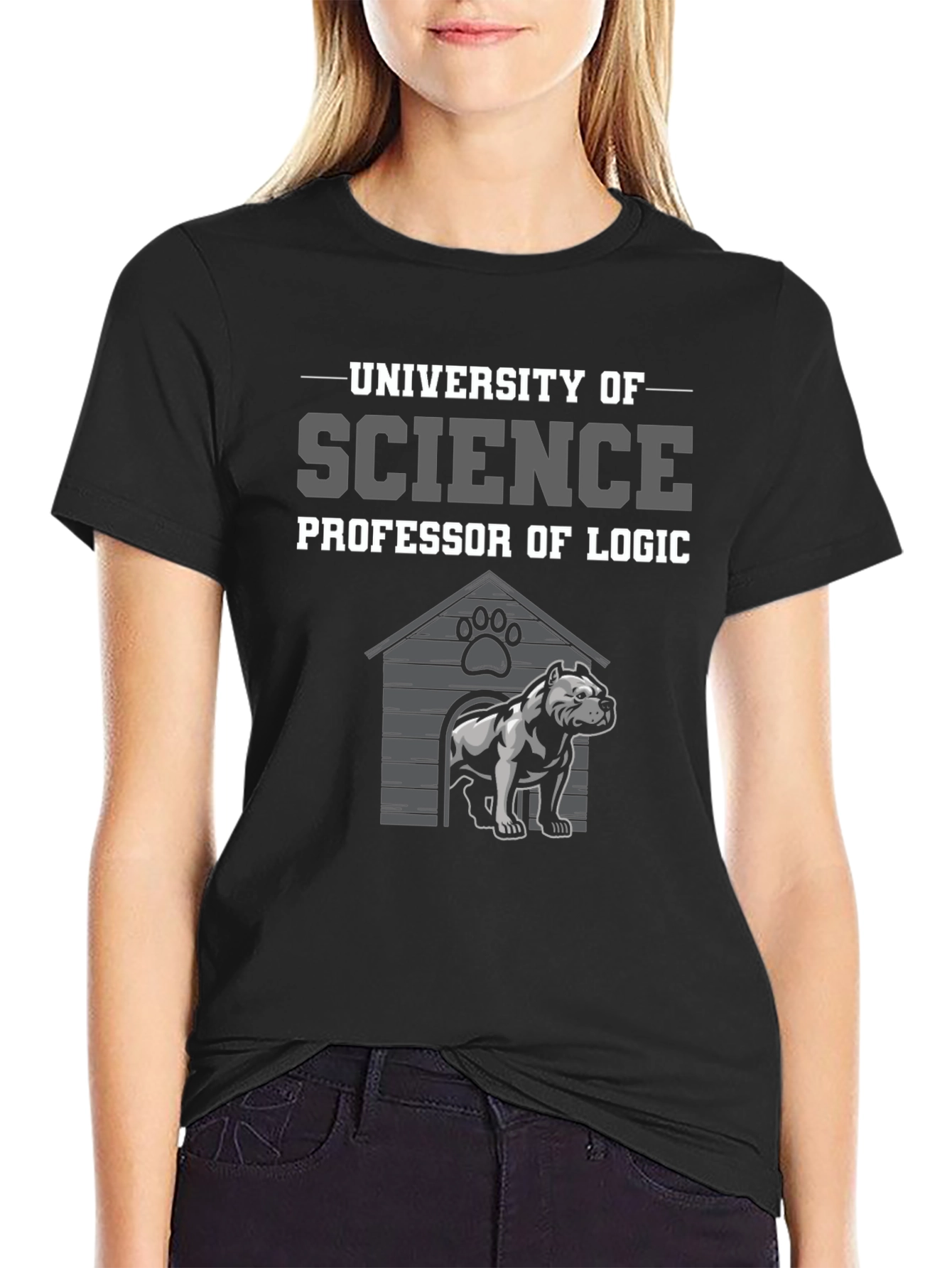 Science Professor Logic Dog T-Shirt