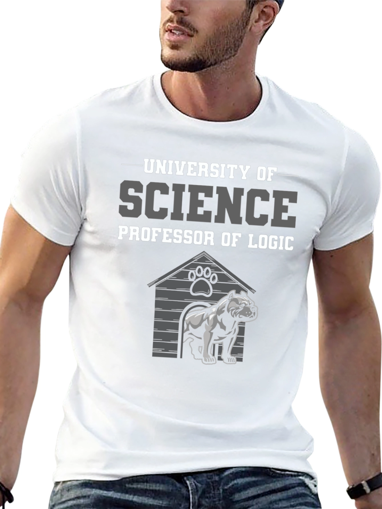 Science Professor Logic Dog T-Shirt