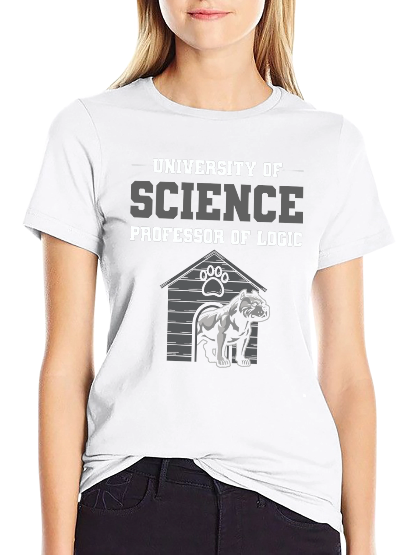 Science Professor Logic Dog T-Shirt