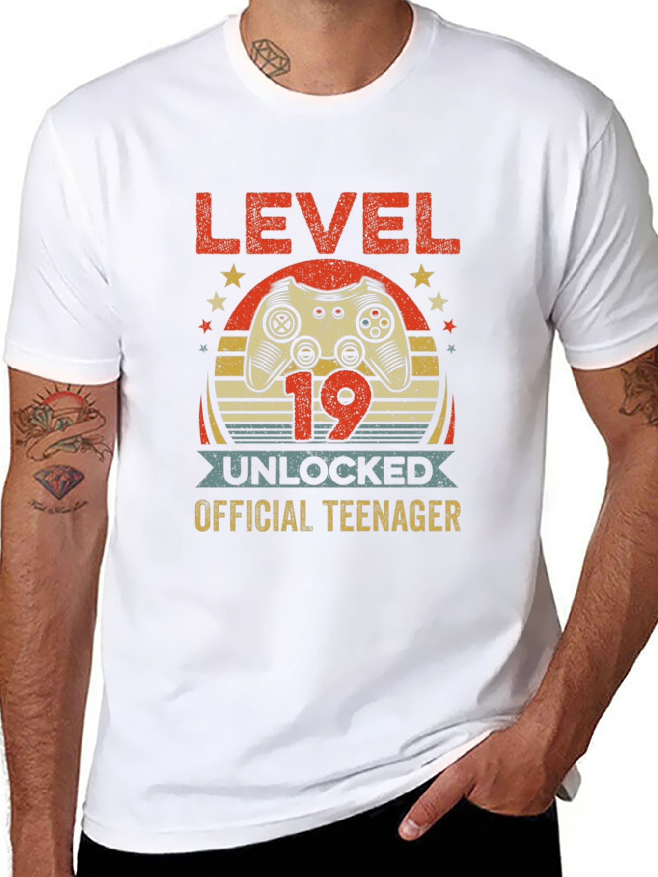Level 19 Unlocked Teenager Graphic T-Shirt