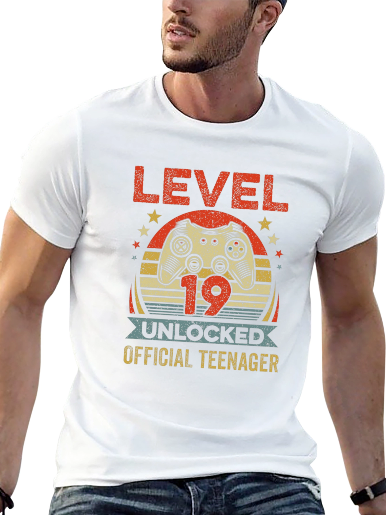 Level 19 Unlocked Teenager Graphic T-Shirt