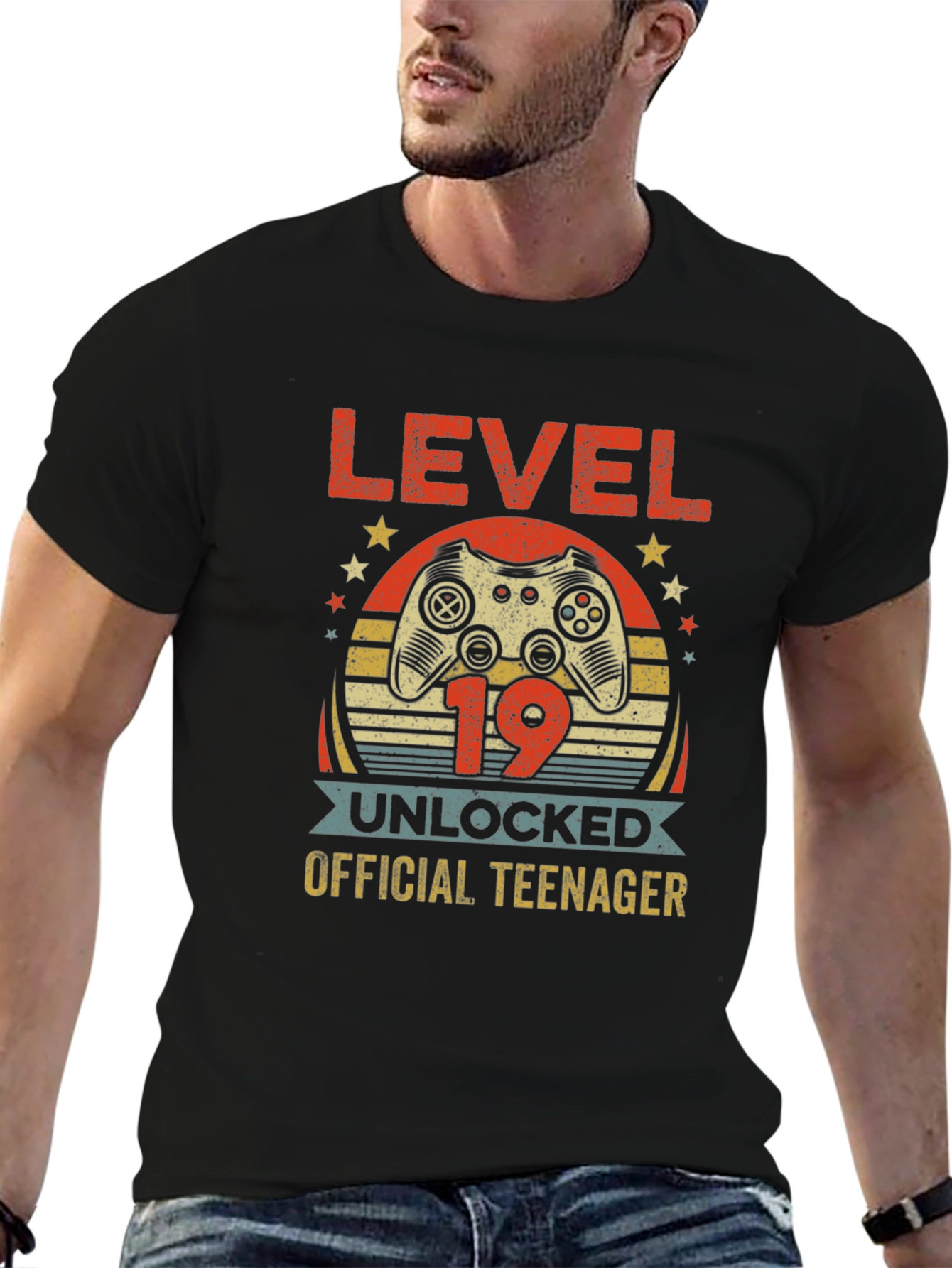 Level 19 Unlocked Teenager Graphic T-Shirt