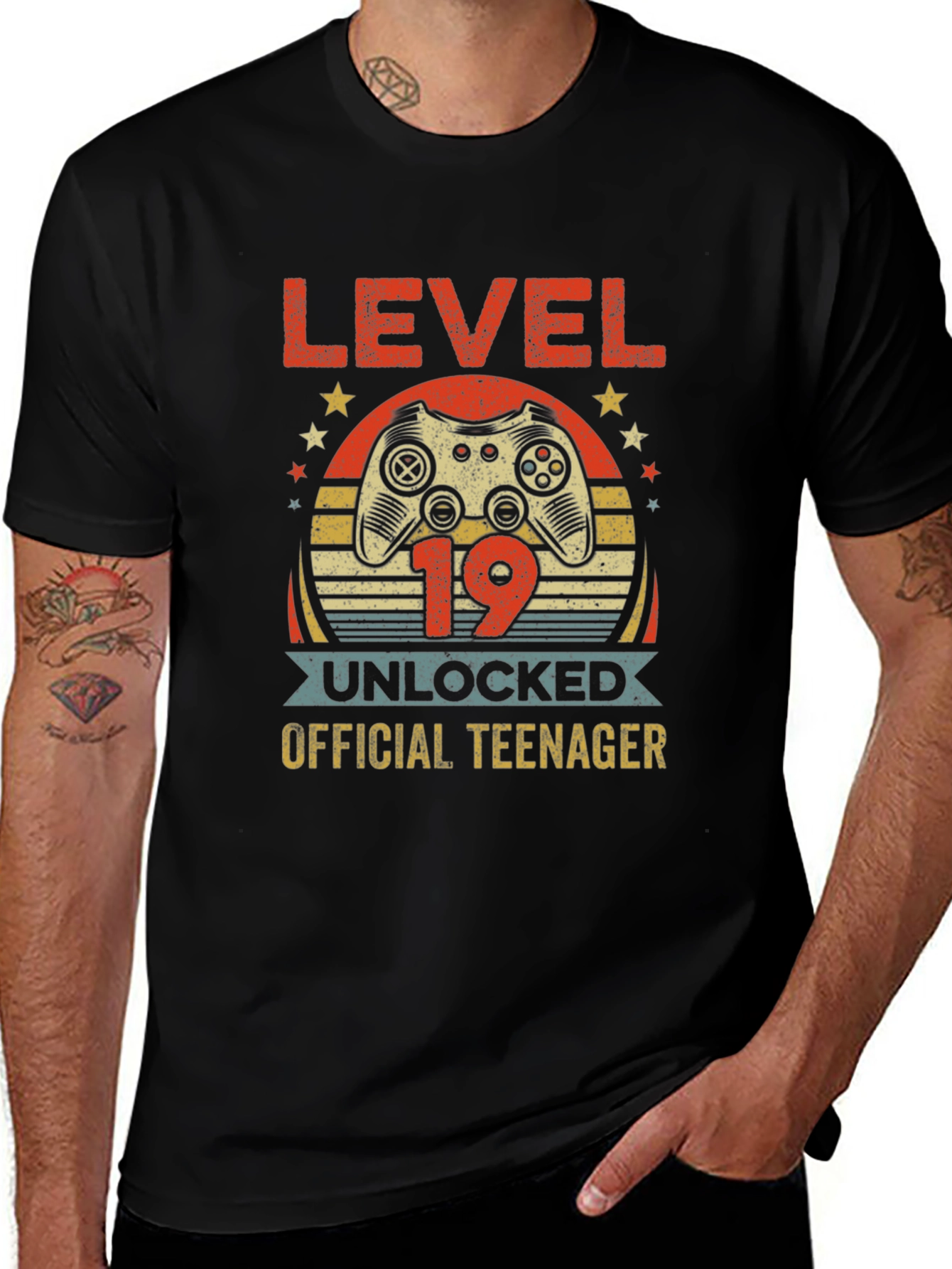 Level 19 Unlocked Teenager Graphic T-Shirt