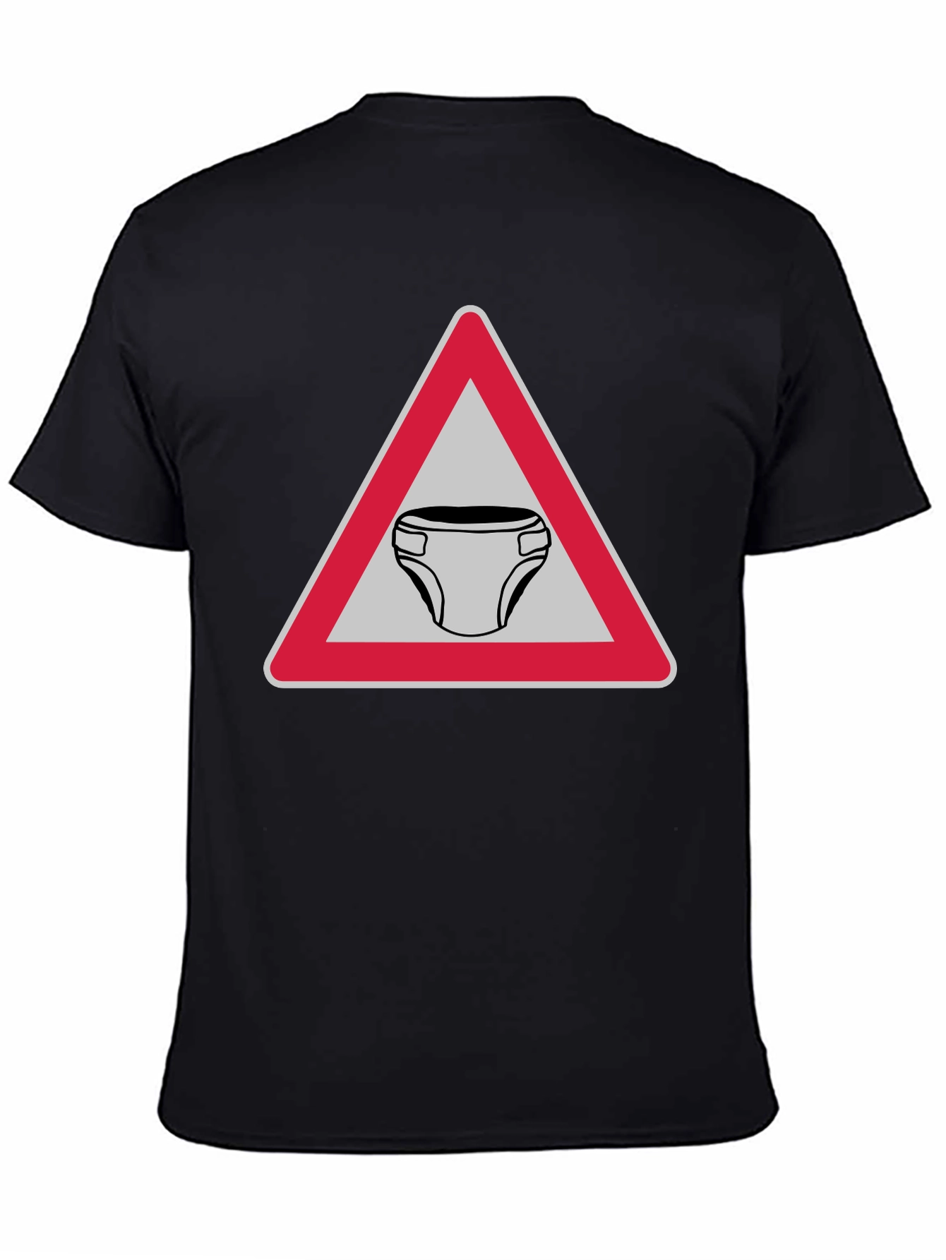 Funny Diaper Zone T-Shirt Novelty Adult Humor Tee