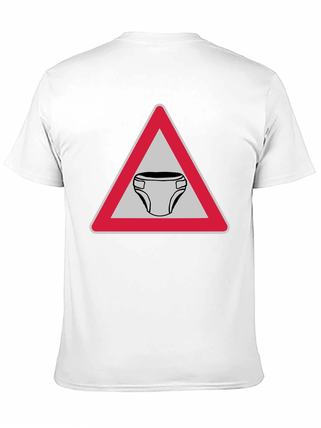 Funny Diaper Zone T-Shirt Novelty Adult Humor Tee