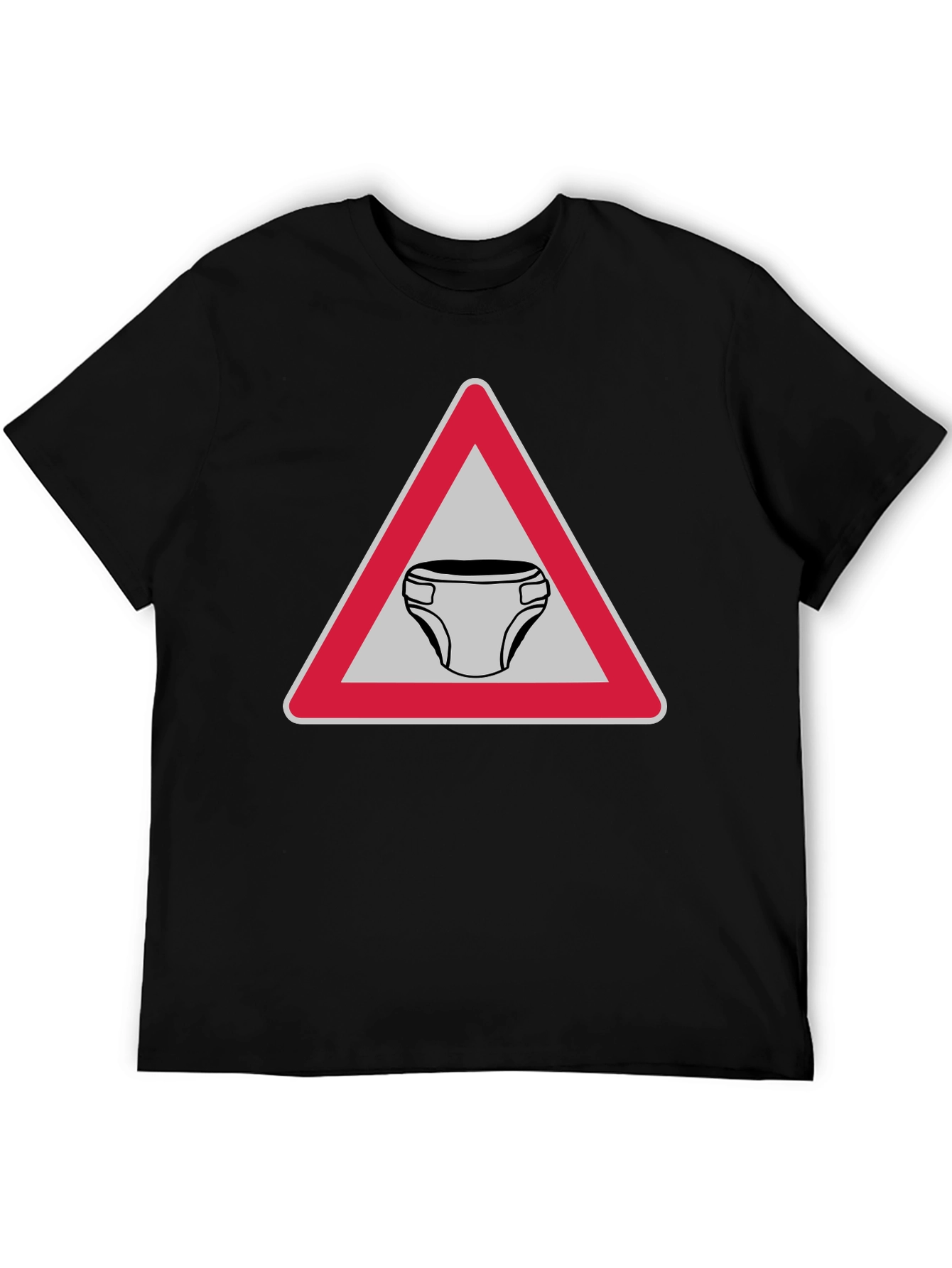 Funny Diaper Zone T-Shirt Novelty Adult Humor Tee