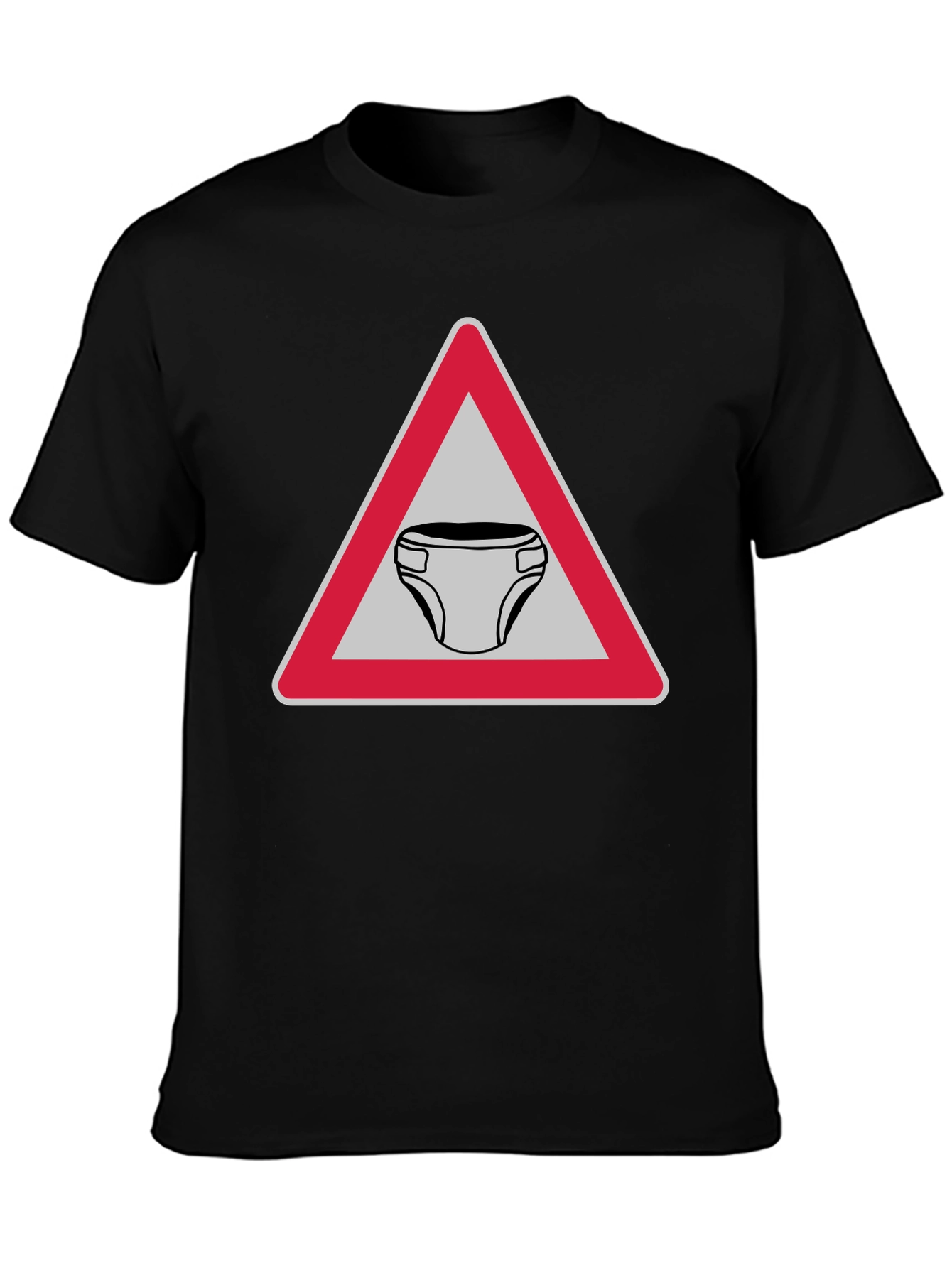 Funny Diaper Zone T-Shirt Novelty Adult Humor Tee